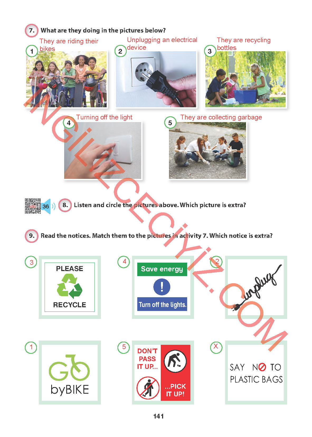 6. Sınıf Hecce Yayıncılık İngilizce Ders Kitabı Sayfa 141 Cevapları