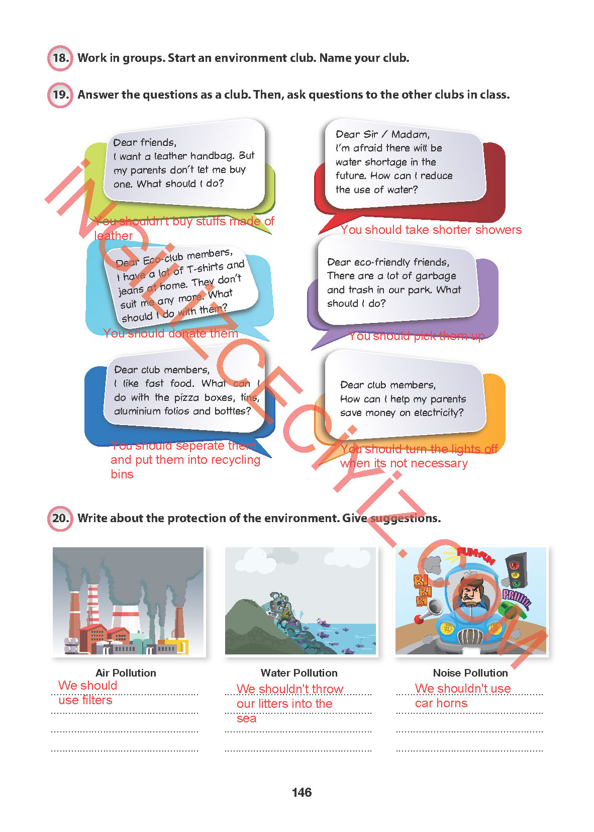 6. Sınıf Hecce Yayıncılık İngilizce Ders Kitabı Sayfa 146 Cevapları 6. Sınıf Hecce Yayıncılık İngilizce Ders Kitabı Sayfa 146 Cevapları