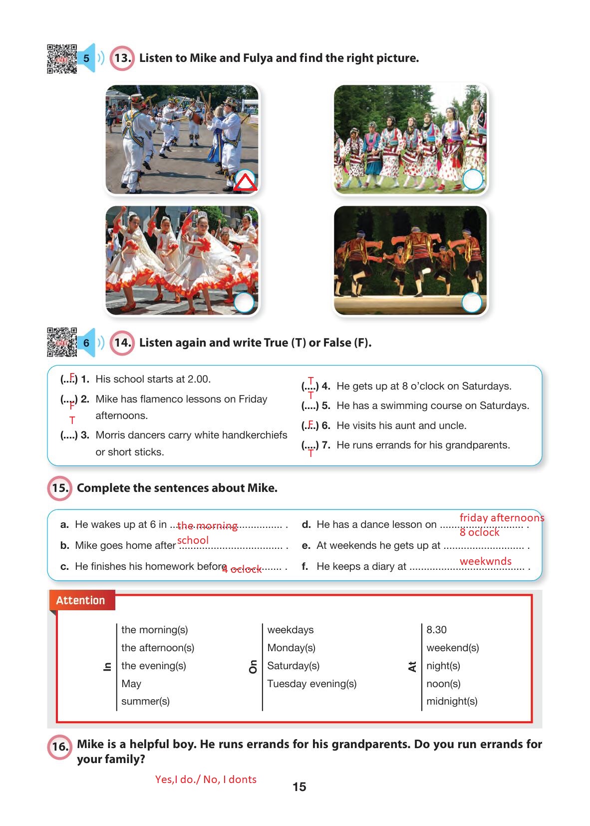 6. Sınıf Hecce Yayıncılık İngilizce Ders Kitabı Sayfa 15 Cevapları 6. Sınıf Hecce Yayıncılık İngilizce Ders Kitabı Sayfa 15 Cevapları