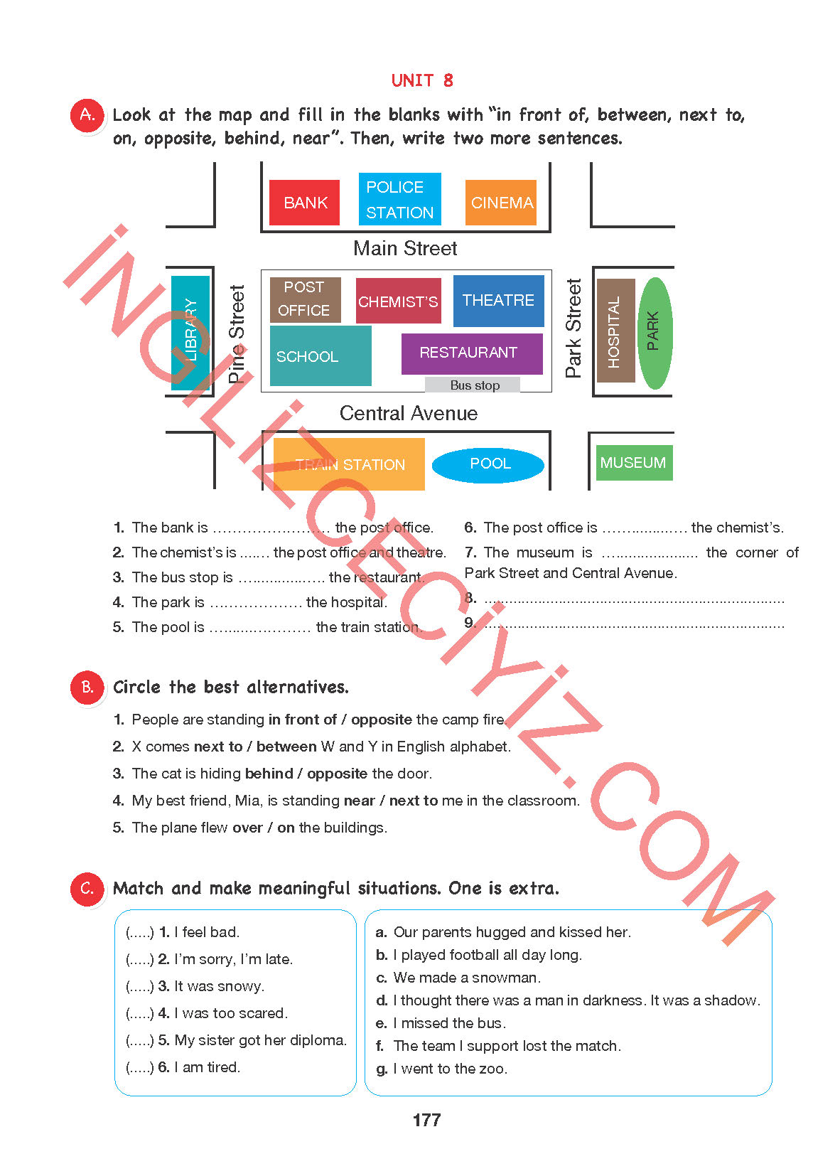 6. Sınıf Hecce Yayıncılık İngilizce Ders Kitabı Sayfa 177 Cevapları 6. Sınıf Hecce Yayıncılık İngilizce Ders Kitabı Sayfa 177 Cevapları