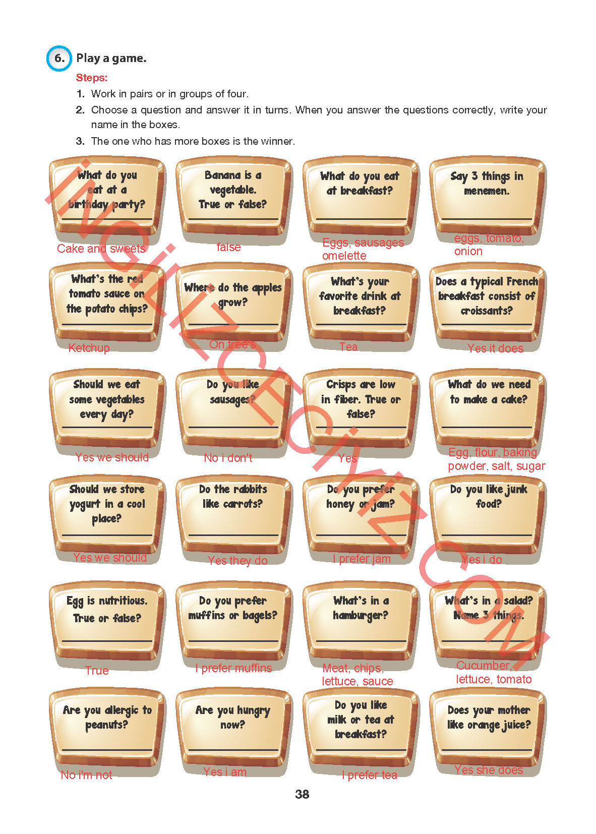 6. Sınıf Hecce Yayıncılık İngilizce Ders Kitabı Sayfa 38 Cevapları 6. Sınıf Hecce Yayıncılık İngilizce Ders Kitabı Sayfa 38 Cevapları