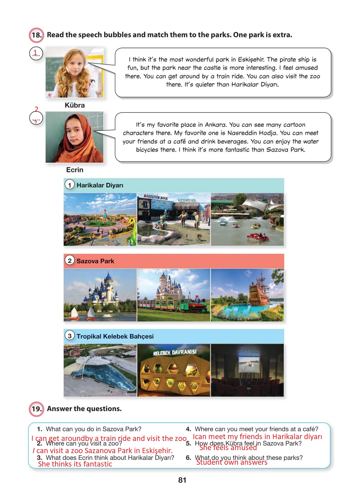 6. Sınıf Hecce Yayıncılık İngilizce Ders Kitabı Sayfa 81 Cevapları 6. Sınıf Hecce Yayıncılık İngilizce Ders Kitabı Sayfa 81 Cevapları