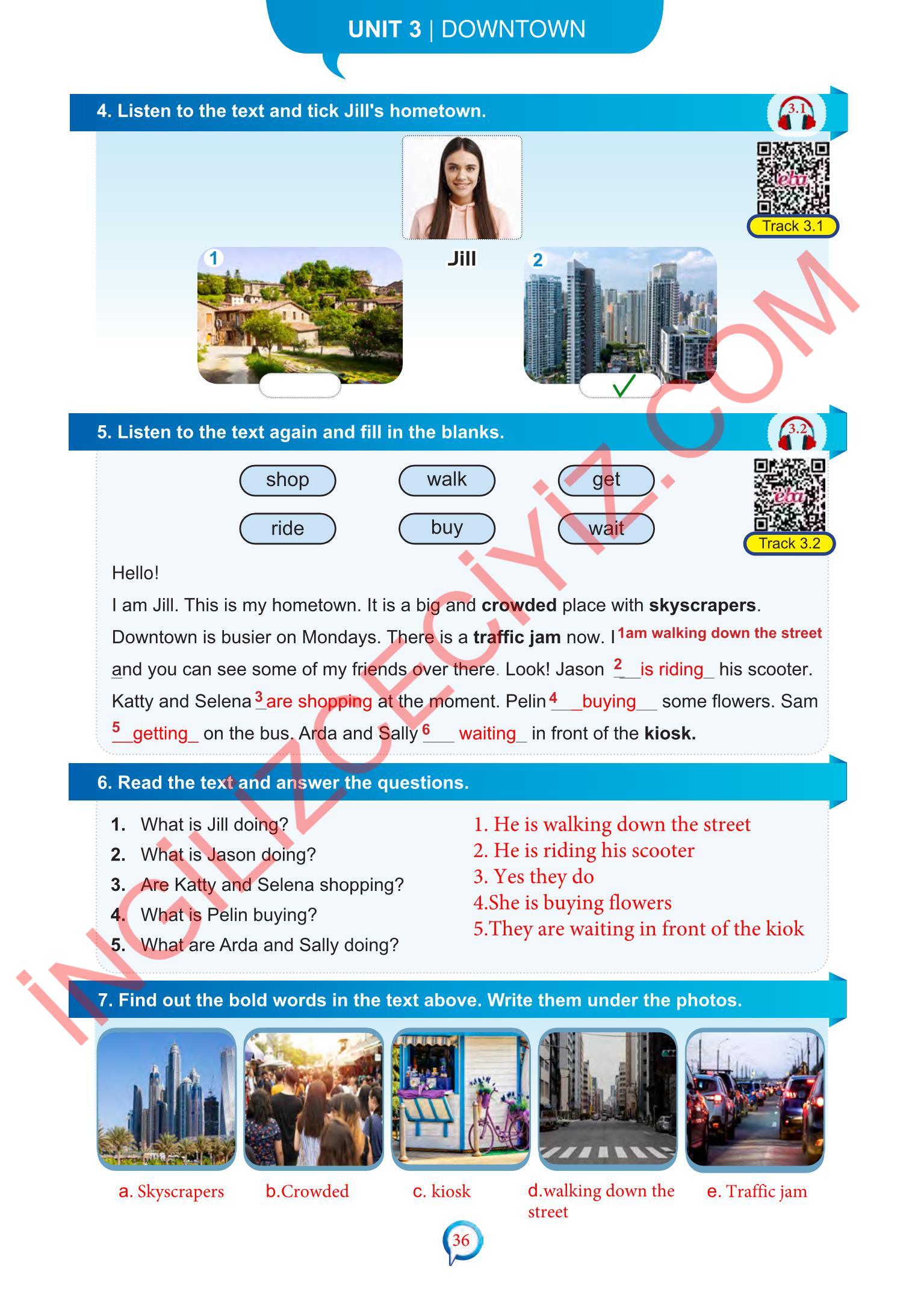 6. Sınıf Meb Yayınları İngilizce Ders Kitabı Sayfa 36 Cevapları 6. Sınıf Meb Yayınları İngilizce Ders Kitabı Sayfa 36 Cevapları