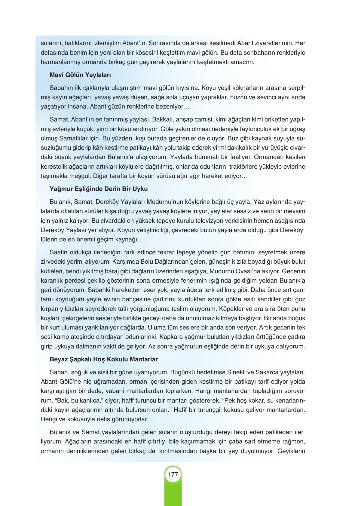 6. Sınıf Yıldırım Yayınları Türkçe Ders Kitabı Sayfa 177 Cevapları 6. Sınıf Yıldırım Yayınları Türkçe Ders Kitabı Sayfa 177 Cevapları