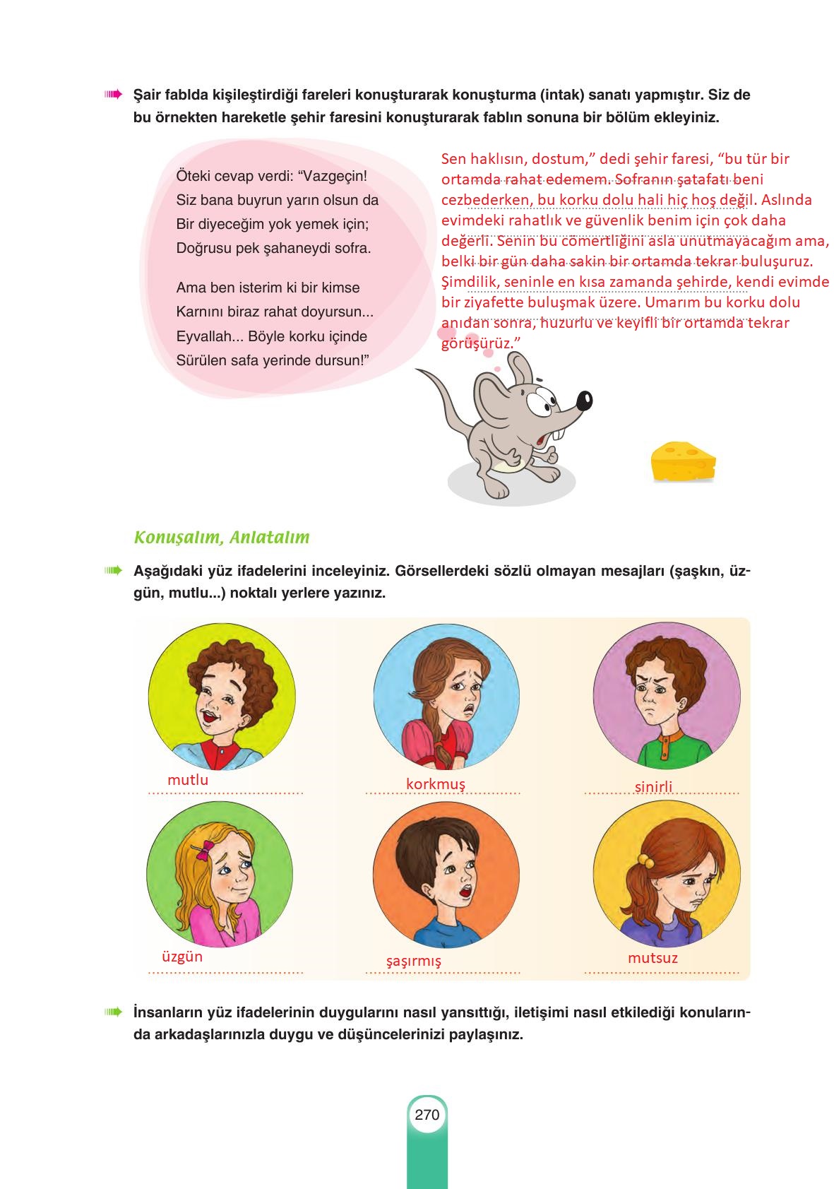 6. Sınıf Yıldırım Yayınları Türkçe Ders Kitabı Sayfa 270 Cevapları 6. Sınıf Yıldırım Yayınları Türkçe Ders Kitabı Sayfa 270 Cevapları