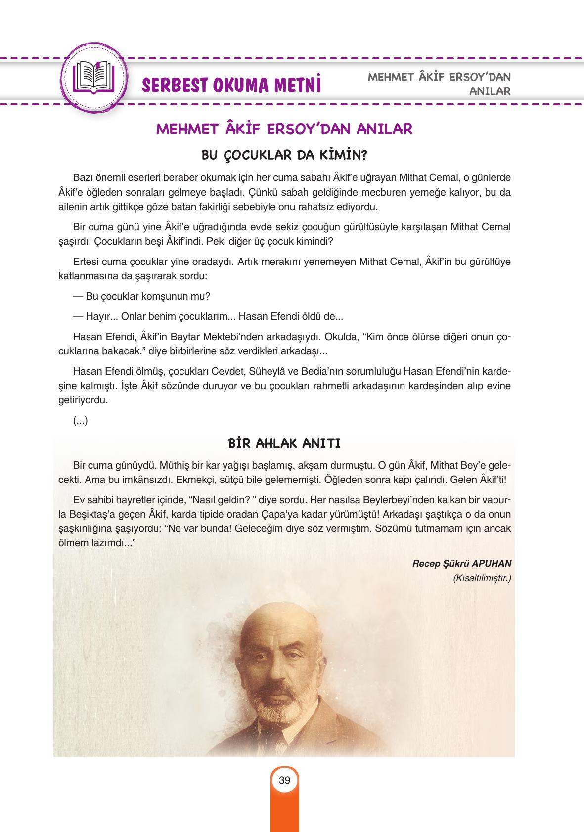 6. Sınıf Yıldırım Yayınları Türkçe Ders Kitabı Sayfa 39 Cevapları 6. Sınıf Yıldırım Yayınları Türkçe Ders Kitabı Sayfa 39 Cevapları