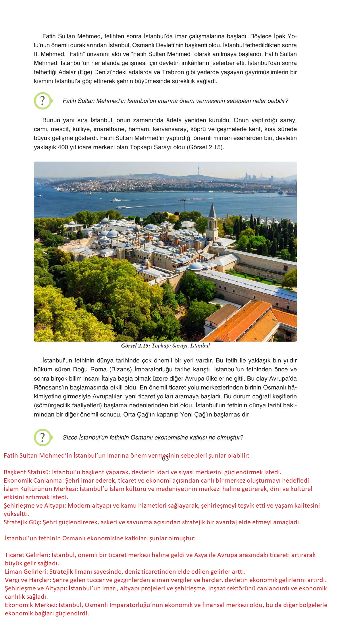 7. Sınıf Yıldırım Yayınları Sosyal Bilgiler Ders Kitabı Sayfa 63 Cevapları 7. Sınıf Yıldırım Yayınları Sosyal Bilgiler Ders Kitabı Sayfa 63 Cevapları