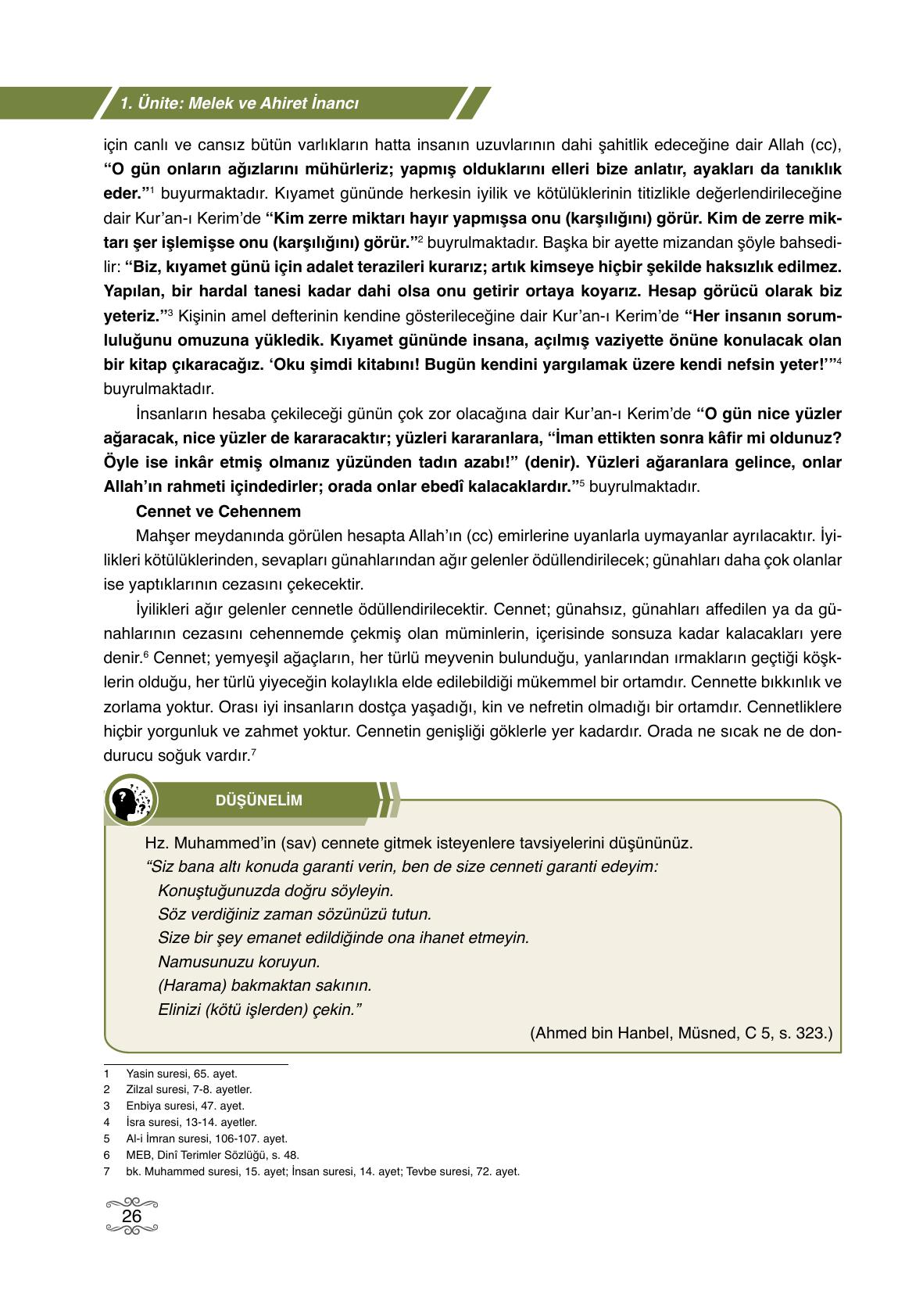7. Sınıf Erkad Yayıncılık Din Kültürü Ve Ahlak Bilgisi Ders Kitabı Sayfa 26 Cevapları 7. Sınıf Erkad Yayıncılık Din Kültürü Ve Ahlak Bilgisi Ders Kitabı Sayfa 26 Cevapları