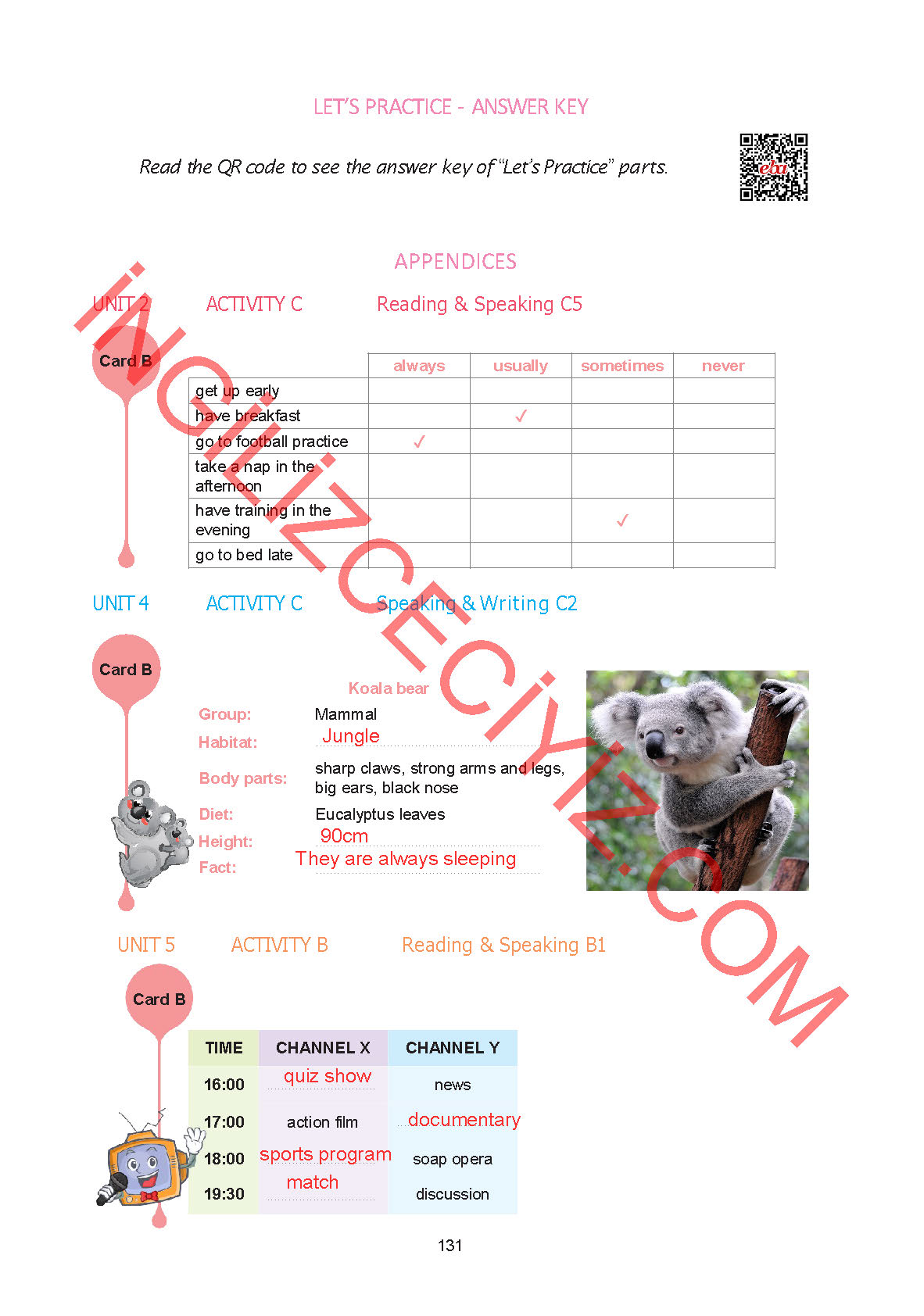 7. Sınıf Yıldırım Yayınları İngilizce Ders Kitabı Sayfa 131 Cevapları 7. Sınıf Yıldırım Yayınları İngilizce Ders Kitabı Sayfa 131 Cevapları