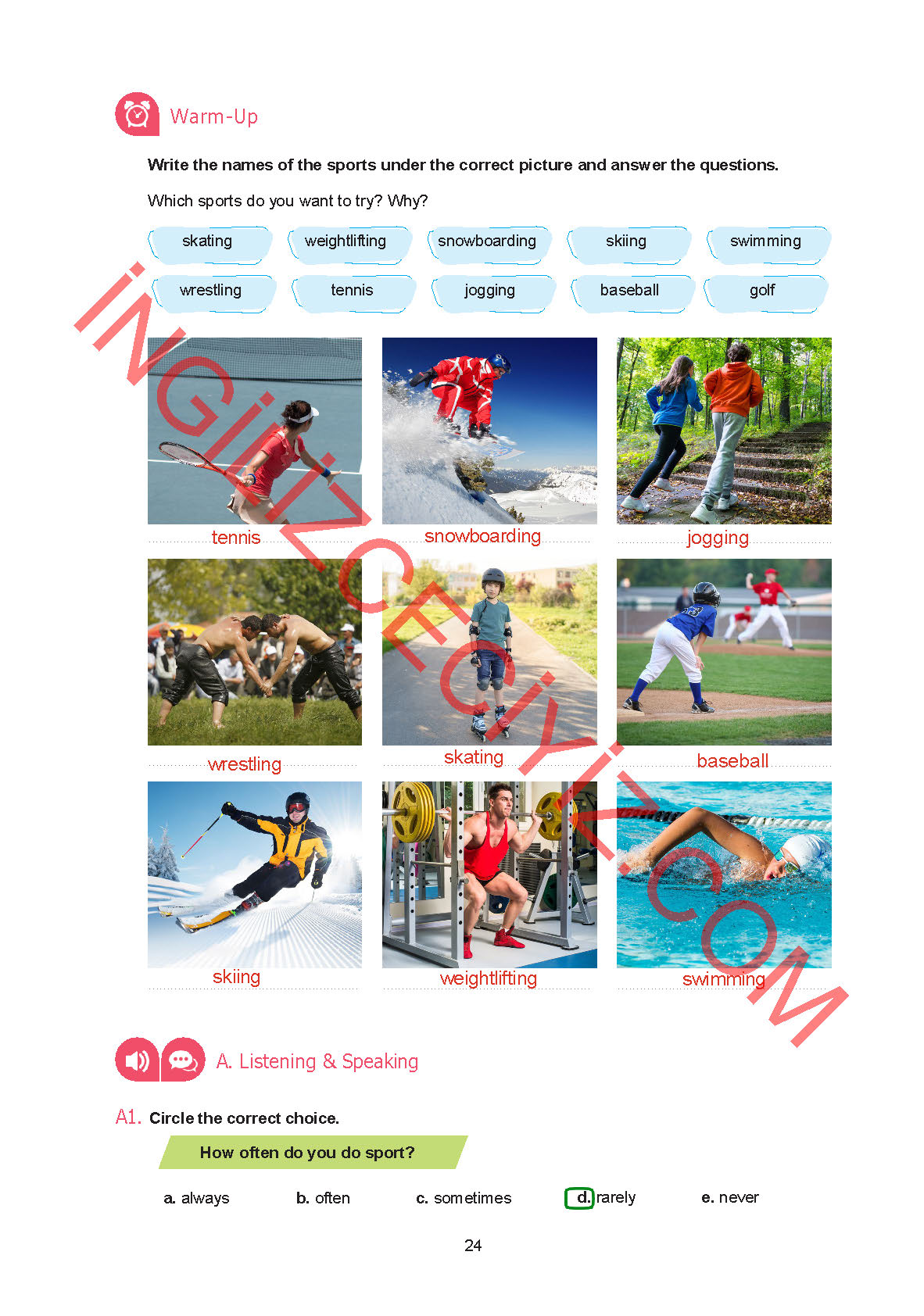 7. Sınıf Yıldırım Yayınları İngilizce Ders Kitabı Sayfa 24 Cevapları 7. Sınıf Yıldırım Yayınları İngilizce Ders Kitabı Sayfa 24 Cevapları