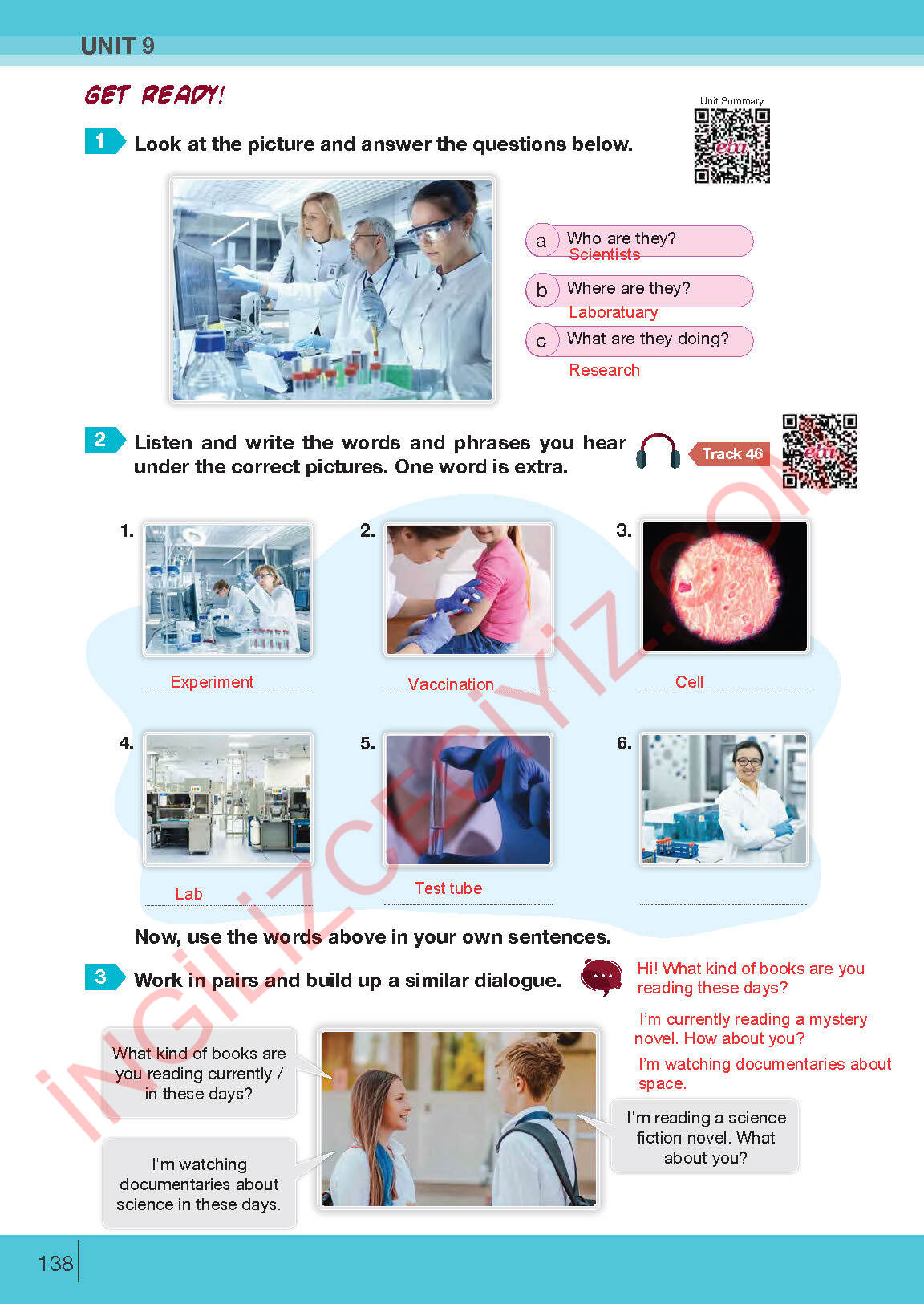 8. Sınıf Bilim Kültür Yayınları İngilizce Ders Kitabı Sayfa 138 Cevapları