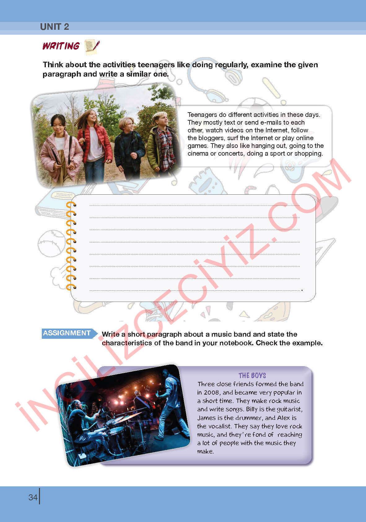 8. Sınıf Bilim Kültür Yayınları İngilizce Ders Kitabı Sayfa 34 Cevapları