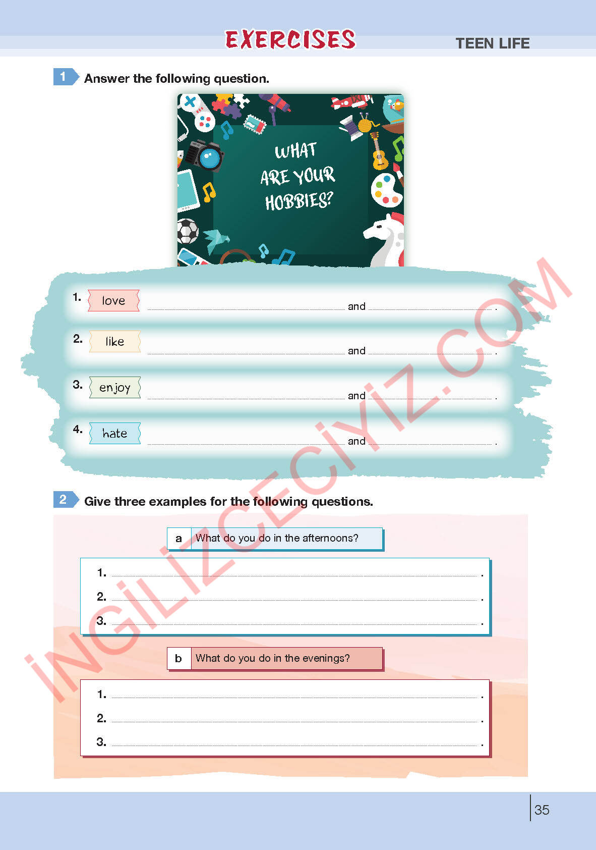 8. Sınıf Bilim Kültür Yayınları İngilizce Ders Kitabı Sayfa 35 Cevapları