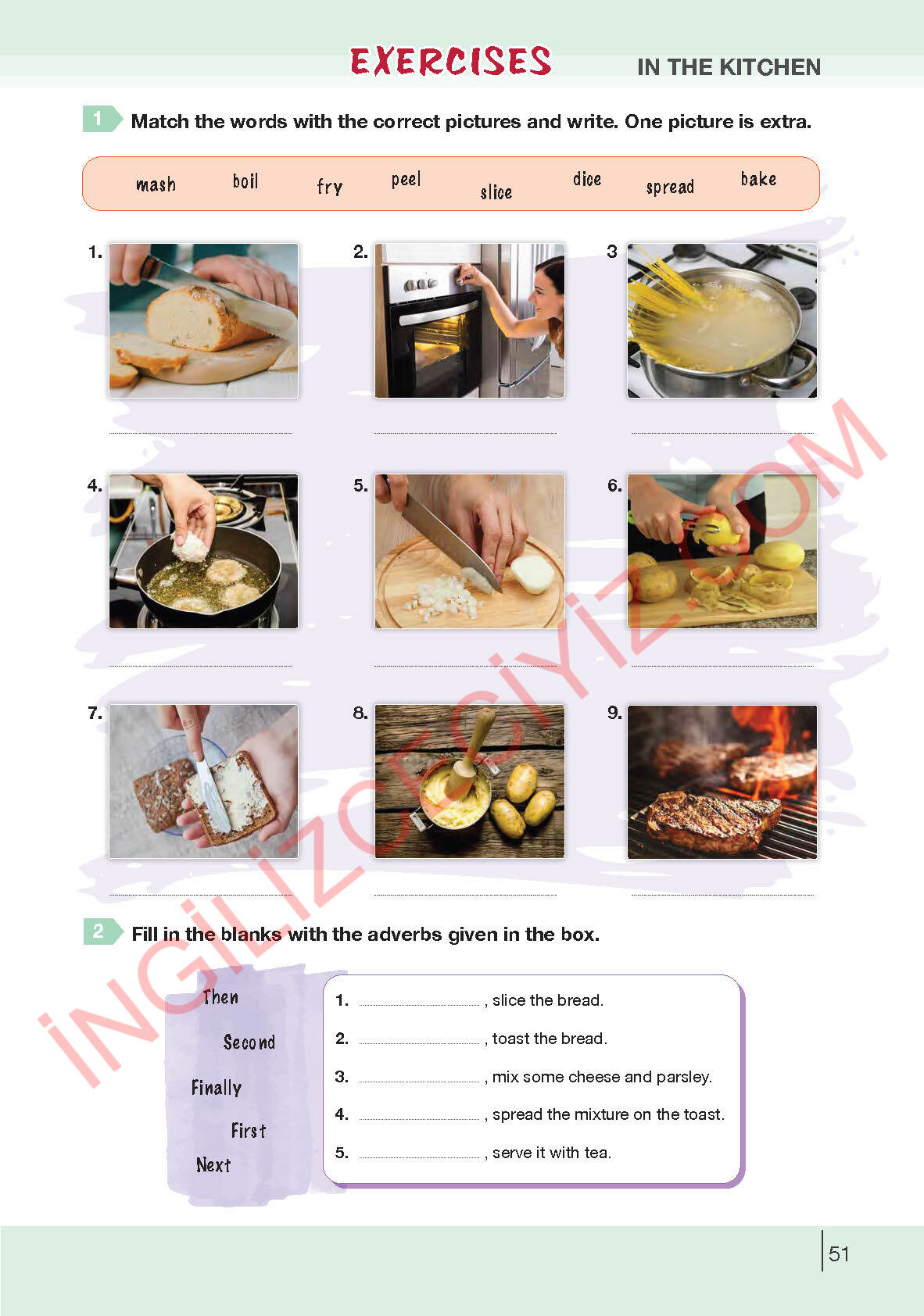 8. Sınıf Bilim Kültür Yayınları İngilizce Ders Kitabı Sayfa 51 Cevapları