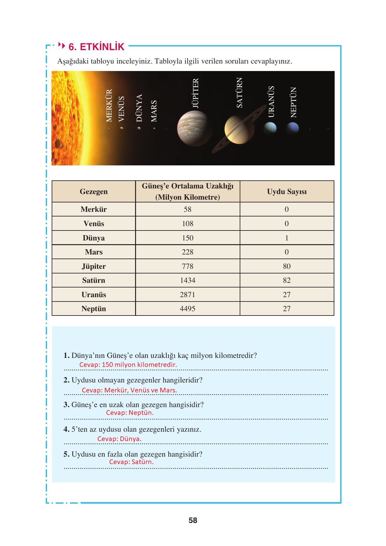 8. Sınıf Hecce Yayıncılık Türkçe Ders Kitabı Sayfa 58 Cevapları 8. Sınıf Hecce Yayıncılık Türkçe Ders Kitabı Sayfa 58 Cevapları