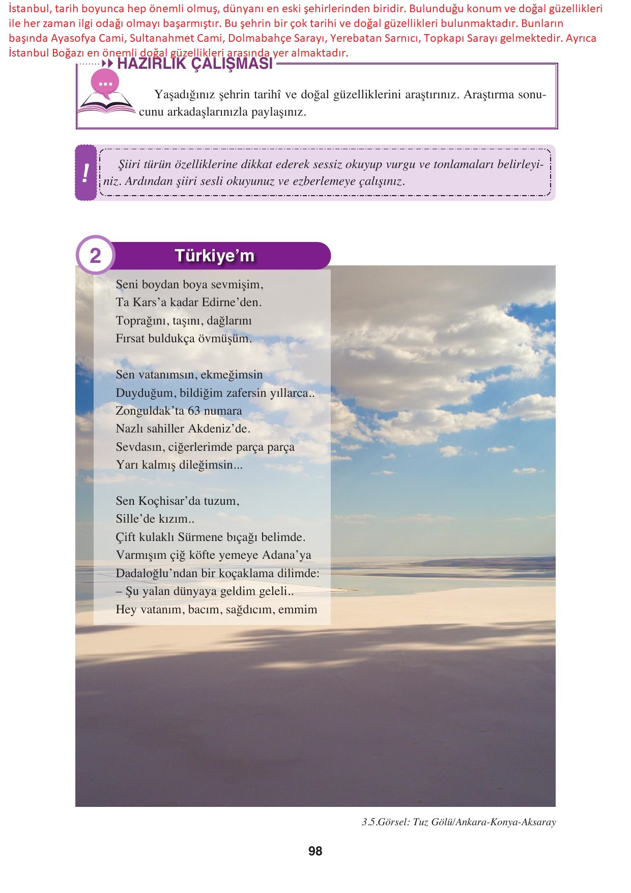 8. Sınıf Hecce Yayıncılık Türkçe Ders Kitabı Sayfa 98 Cevapları 8. Sınıf Hecce Yayıncılık Türkçe Ders Kitabı Sayfa 98 Cevapları