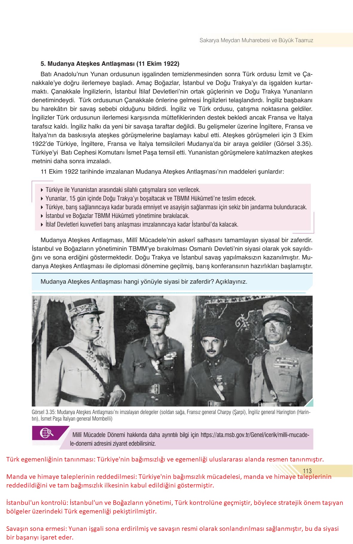 8. Sınıf Semih Ofset SEK Yayınları İnkılap Tarihi Ders Kitabı Sayfa 113 Cevapları 8. Sınıf Semih Ofset SEK Yayınları İnkılap Tarihi Ders Kitabı Sayfa 113 Cevapları