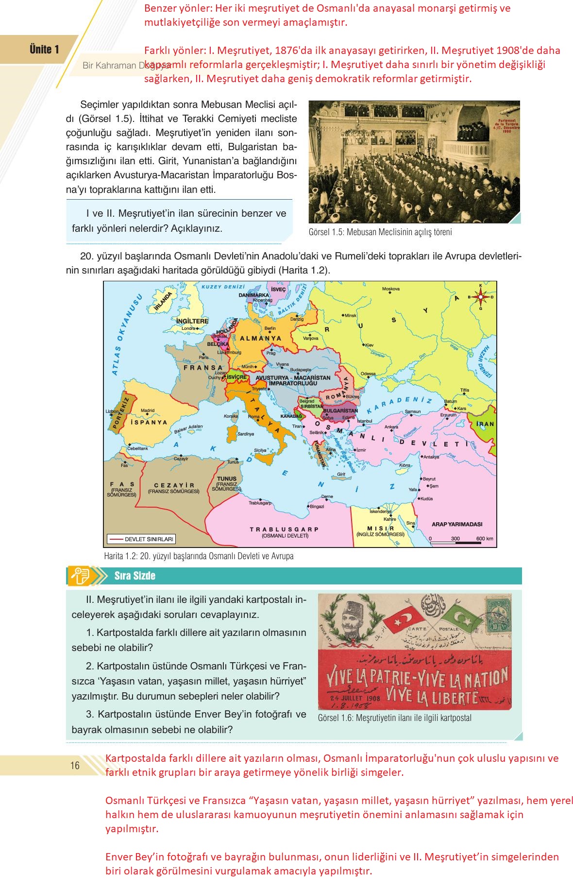 8. Sınıf Semih Ofset SEK Yayınları İnkılap Tarihi Ders Kitabı Sayfa 16 Cevapları 8. Sınıf Semih Ofset SEK Yayınları İnkılap Tarihi Ders Kitabı Sayfa 16 Cevapları