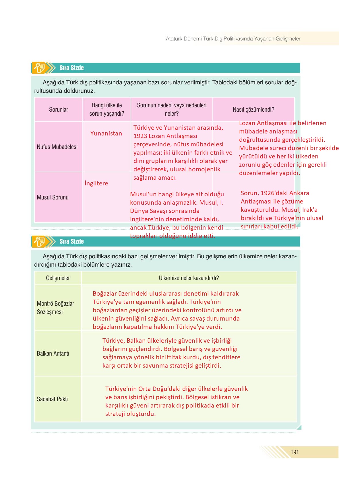 8. Sınıf Semih Ofset SEK Yayınları İnkılap Tarihi Ders Kitabı Sayfa 191 Cevapları 8. Sınıf Semih Ofset SEK Yayınları İnkılap Tarihi Ders Kitabı Sayfa 191 Cevapları
