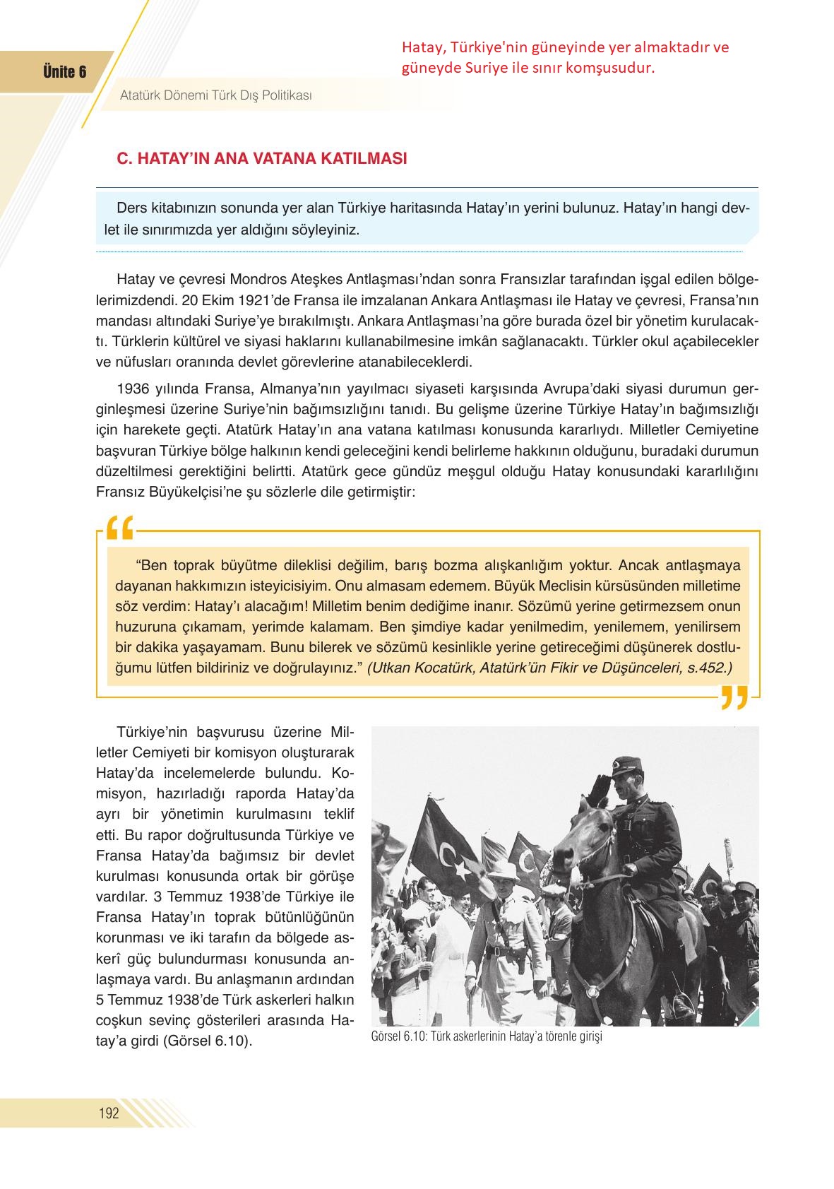 8. Sınıf Semih Ofset SEK Yayınları İnkılap Tarihi Ders Kitabı Sayfa 192 Cevapları 8. Sınıf Semih Ofset SEK Yayınları İnkılap Tarihi Ders Kitabı Sayfa 192 Cevapları