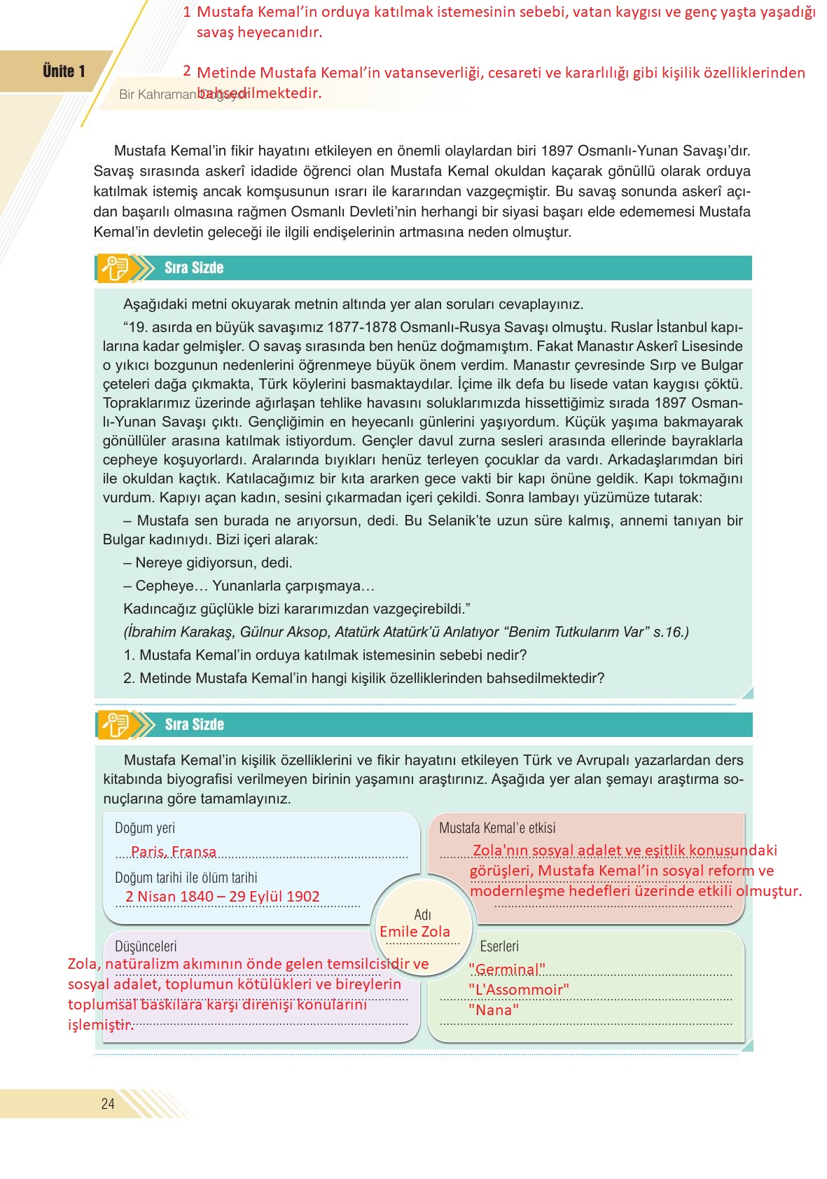 8. Sınıf Semih Ofset SEK Yayınları İnkılap Tarihi Ders Kitabı Sayfa 24 Cevapları 8. Sınıf Semih Ofset SEK Yayınları İnkılap Tarihi Ders Kitabı Sayfa 24 Cevapları