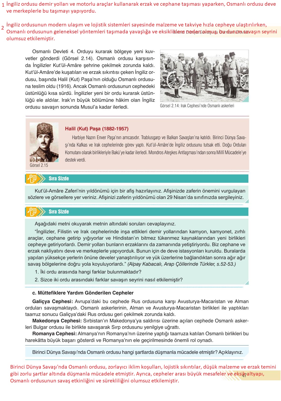 8. Sınıf Semih Ofset SEK Yayınları İnkılap Tarihi Ders Kitabı Sayfa 47 Cevapları 8. Sınıf Semih Ofset SEK Yayınları İnkılap Tarihi Ders Kitabı Sayfa 47 Cevapları