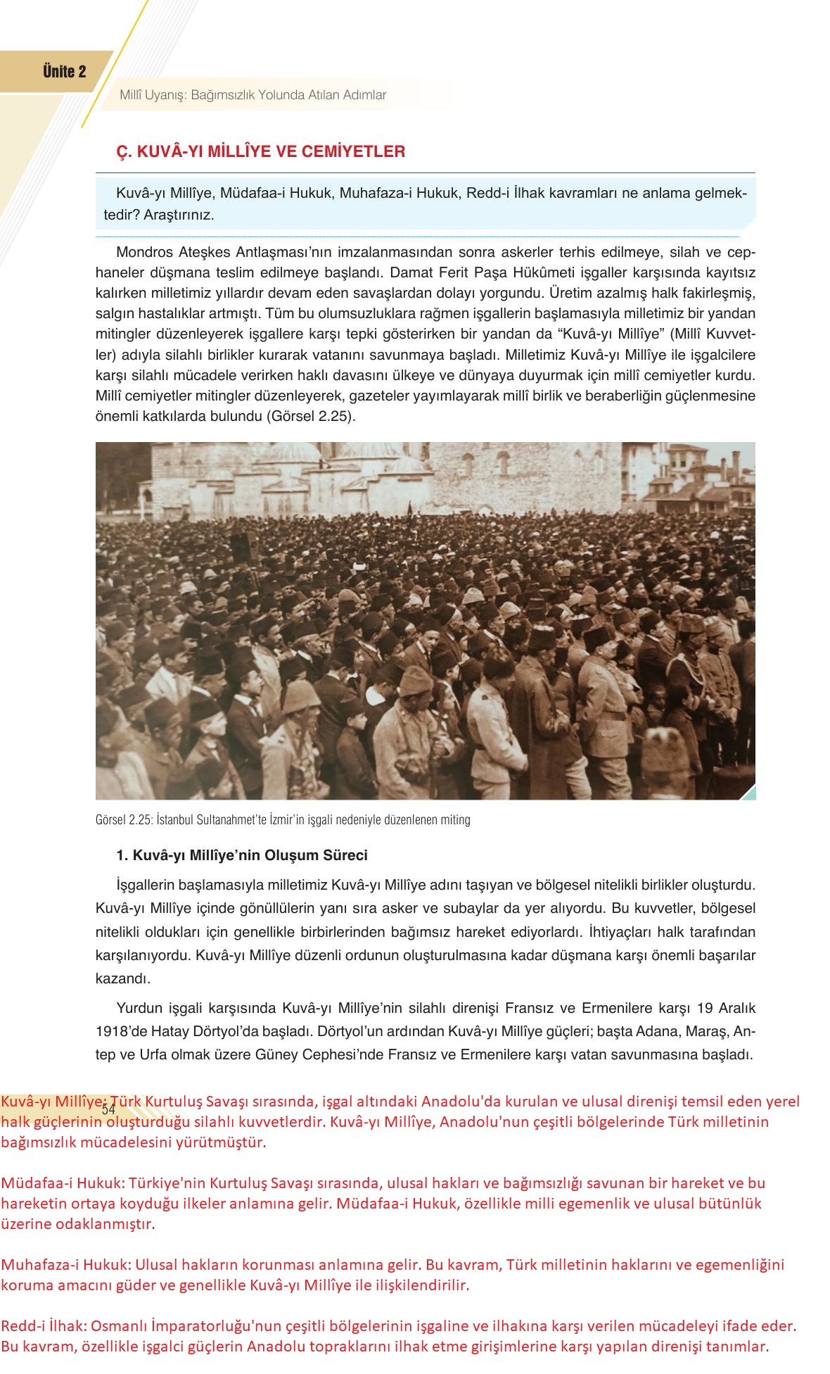 8. Sınıf Semih Ofset SEK Yayınları İnkılap Tarihi Ders Kitabı Sayfa 54 Cevapları 8. Sınıf Semih Ofset SEK Yayınları İnkılap Tarihi Ders Kitabı Sayfa 54 Cevapları