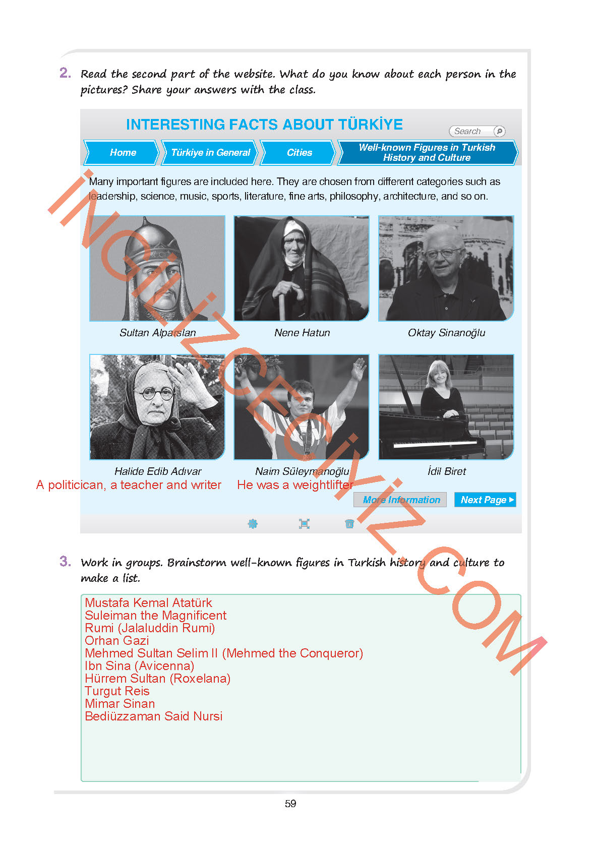 11. Sınıf Yıldırım Yayınları İngilizce Ders Kitabı Sayfa 59 Cevapları 11. Sınıf Yıldırım Yayınları İngilizce Ders Kitabı Sayfa 59 Cevapları