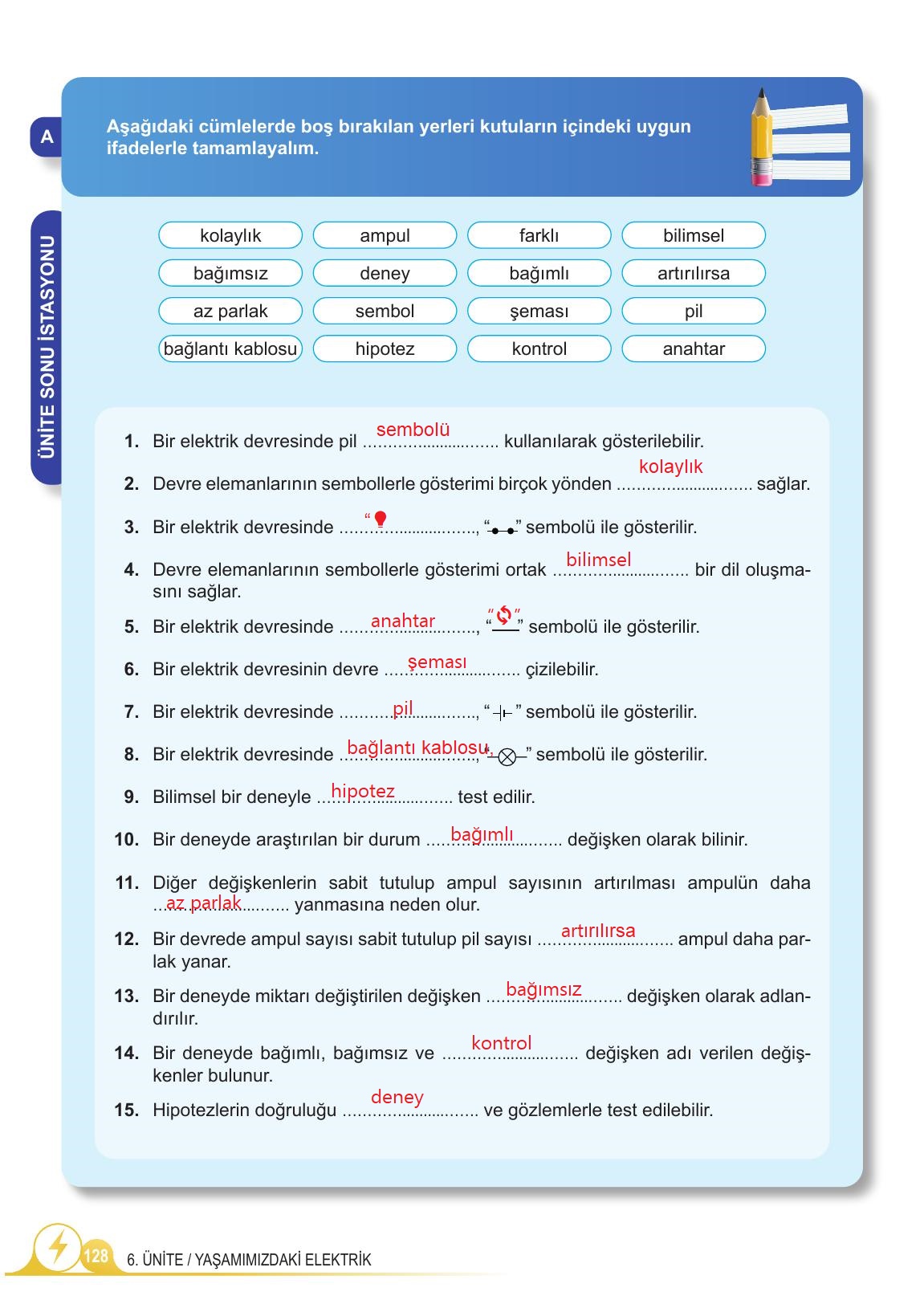5. Sınıf Meb Yayınları 2. Kitap Fen Bilimleri Ders Kitabı Sayfa 128 Cevapları 5. Sınıf Meb Yayınları 2. Kitap Fen Bilimleri Ders Kitabı Sayfa 128 Cevapları