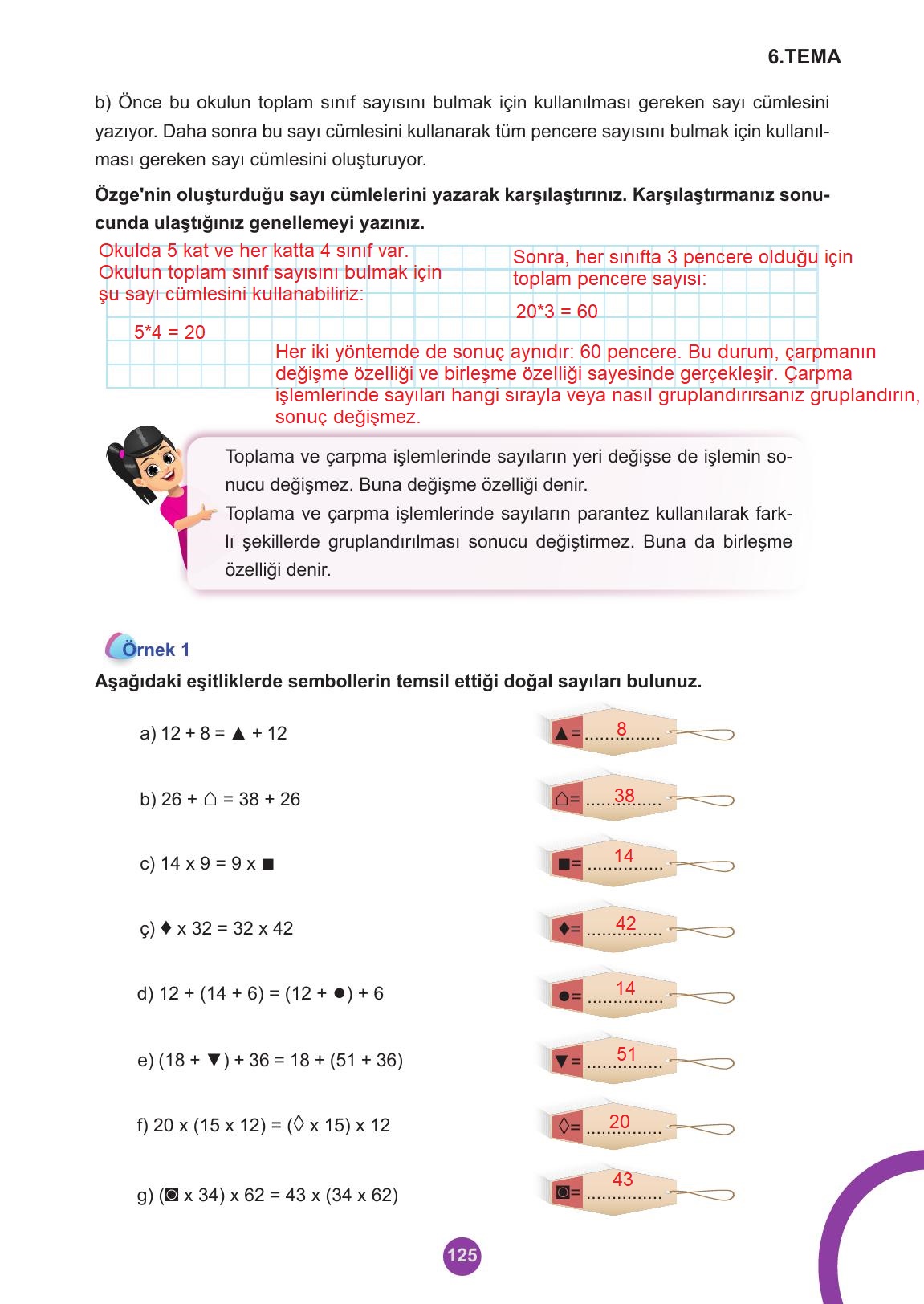 5. Sınıf Meb Yayınları 2. Kitap Matematik Ders Kitabı Sayfa 125 Cevapları