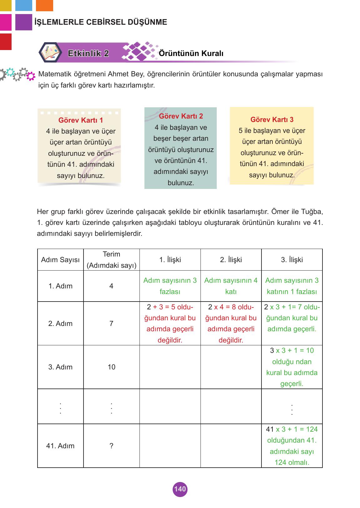 5. Sınıf Meb Yayınları 2. Kitap Matematik Ders Kitabı Sayfa 140 Cevapları 5. Sınıf Meb Yayınları 2. Kitap Matematik Ders Kitabı Sayfa 140 Cevapları