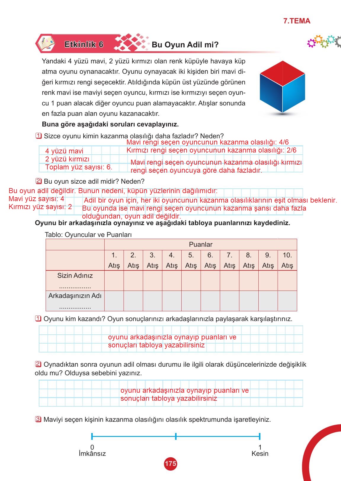 5. Sınıf Meb Yayınları 2. Kitap Matematik Ders Kitabı Sayfa 175 Cevapları