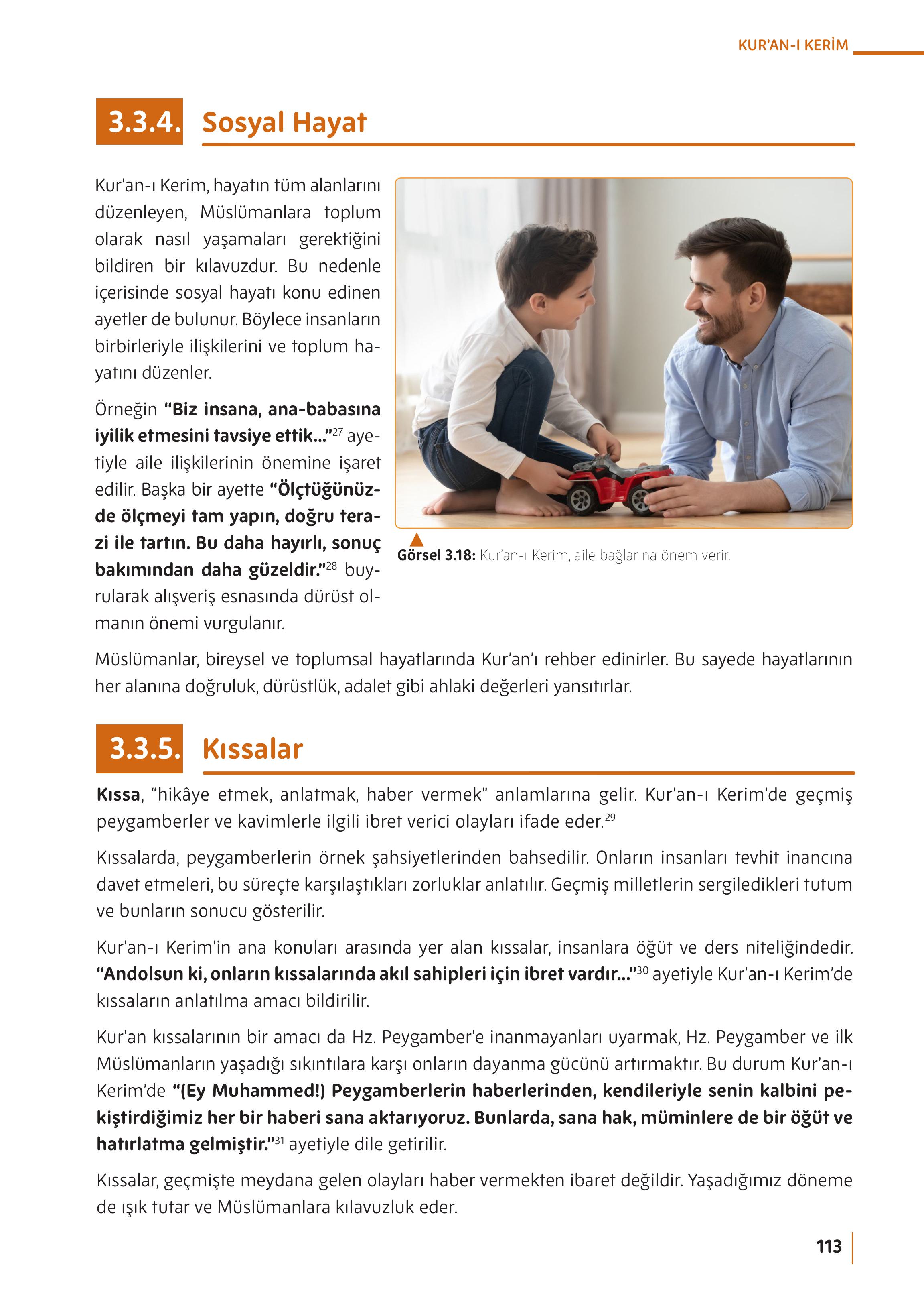 5. Sınıf Meb Yayınları Din Kültürü Ve Ahlak Bilgisi Ders Kitabı Sayfa 113 Cevapları