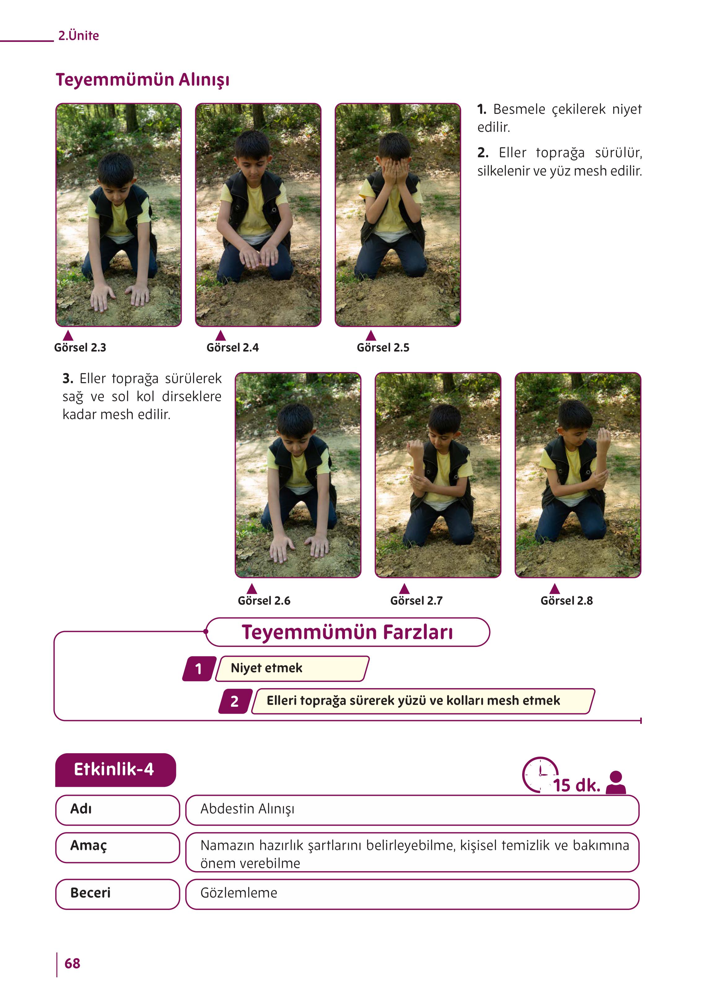 5. Sınıf Meb Yayınları Din Kültürü Ve Ahlak Bilgisi Ders Kitabı Sayfa 68 Cevapları