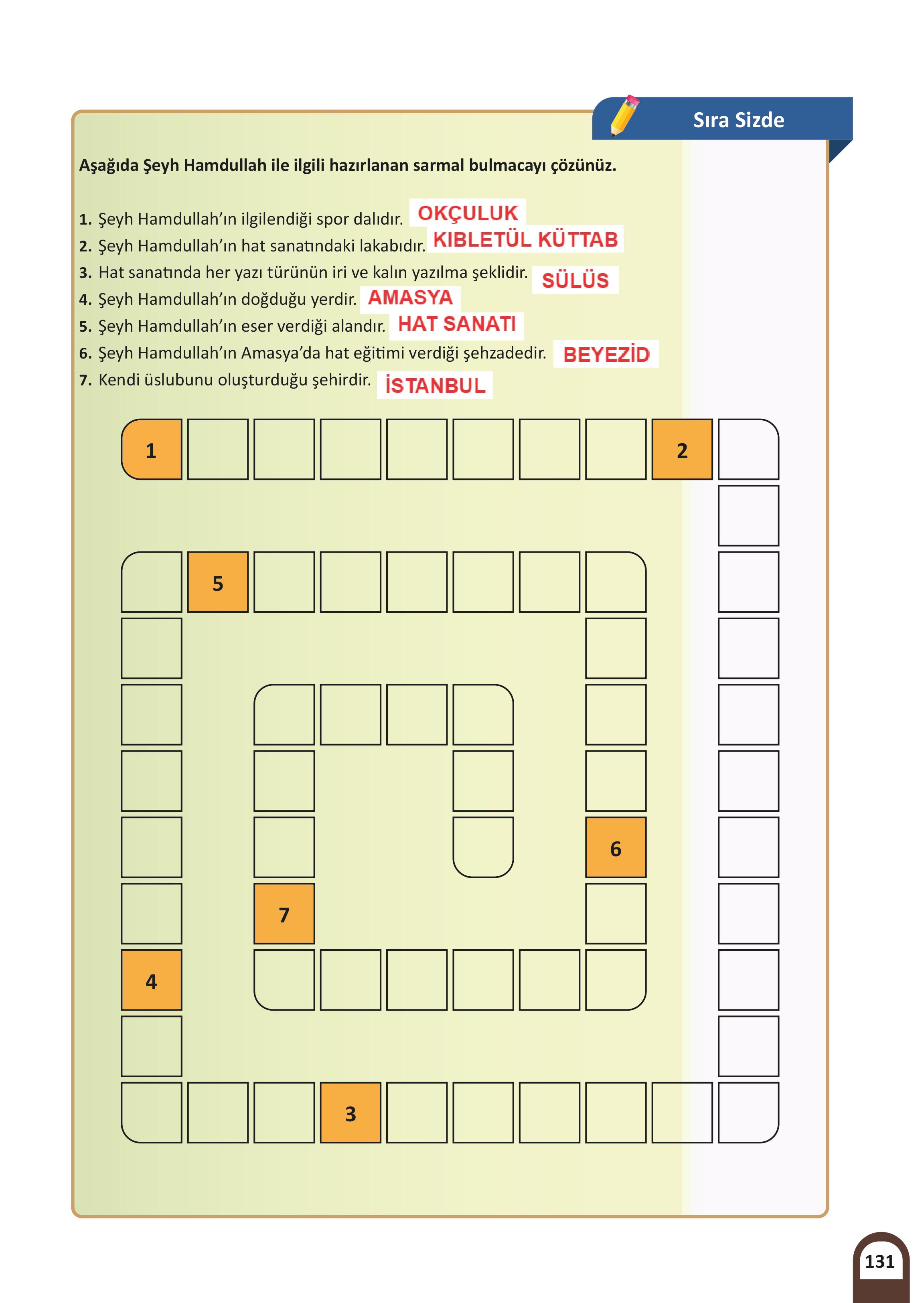 5. Sınıf Meb Yayınları Kültür Ve Medeniyetimize Yön Verenler Ders Kitabı Sayfa 132 Cevapları