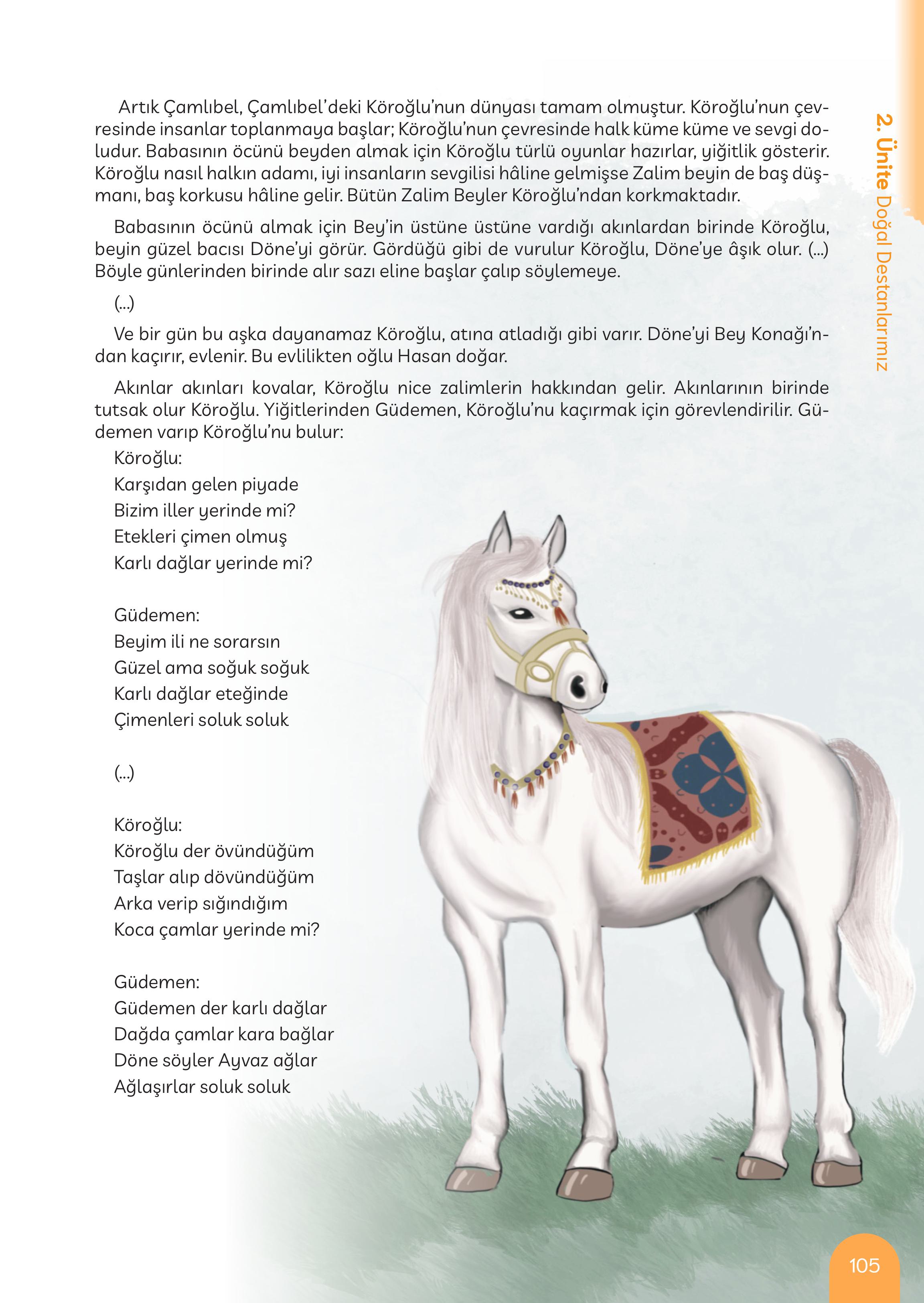 5. Sınıf Meb Yayınları Masal Ve Destanlarımız Ders Kitabı Sayfa 106 Cevapları