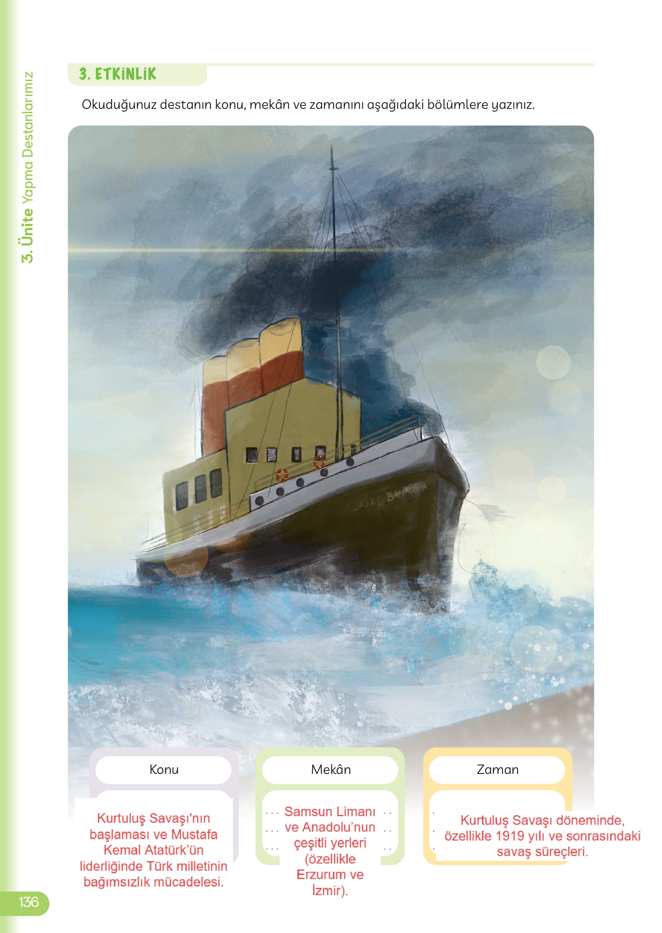 5. Sınıf Meb Yayınları Masal Ve Destanlarımız Ders Kitabı Sayfa 137 Cevapları