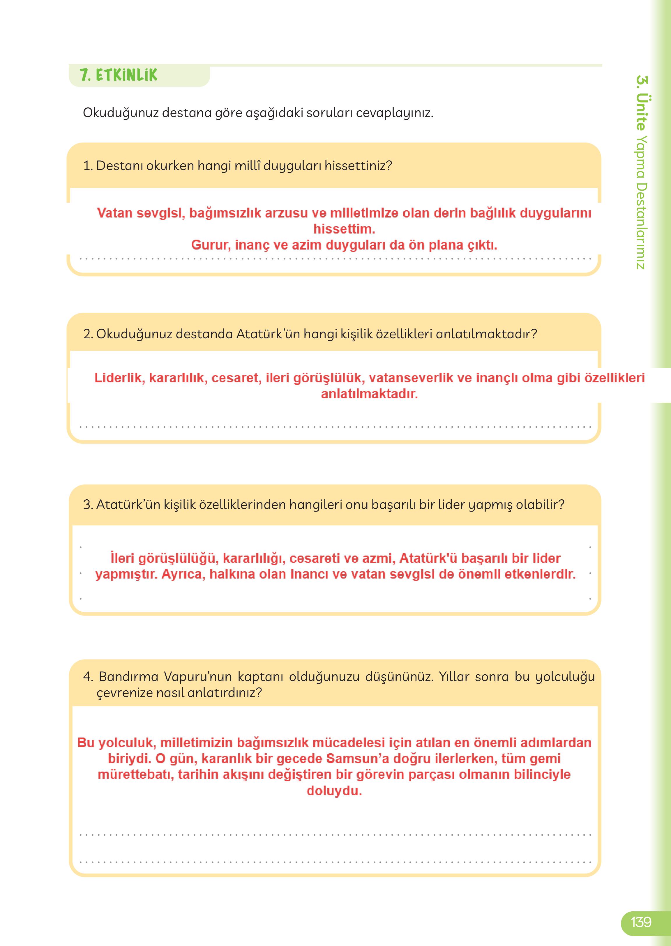 5. Sınıf Meb Yayınları Masal Ve Destanlarımız Ders Kitabı Sayfa 140 Cevapları 5. Sınıf Meb Yayınları Masal Ve Destanlarımız Ders Kitabı Sayfa 140 Cevapları