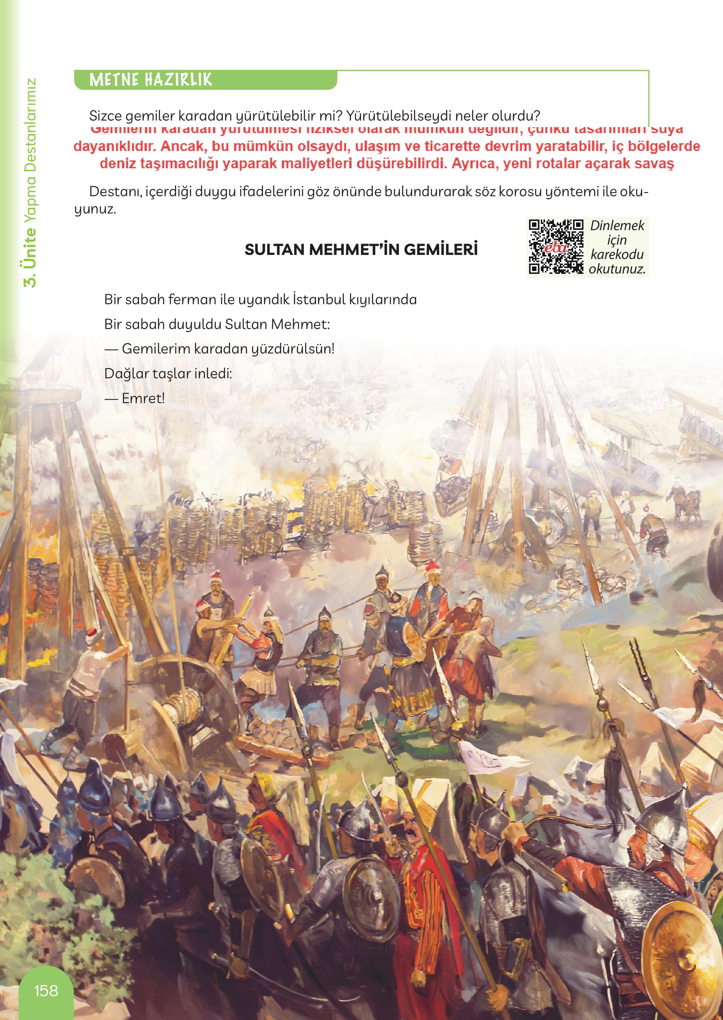 5. Sınıf Meb Yayınları Masal Ve Destanlarımız Ders Kitabı Sayfa 159 Cevapları