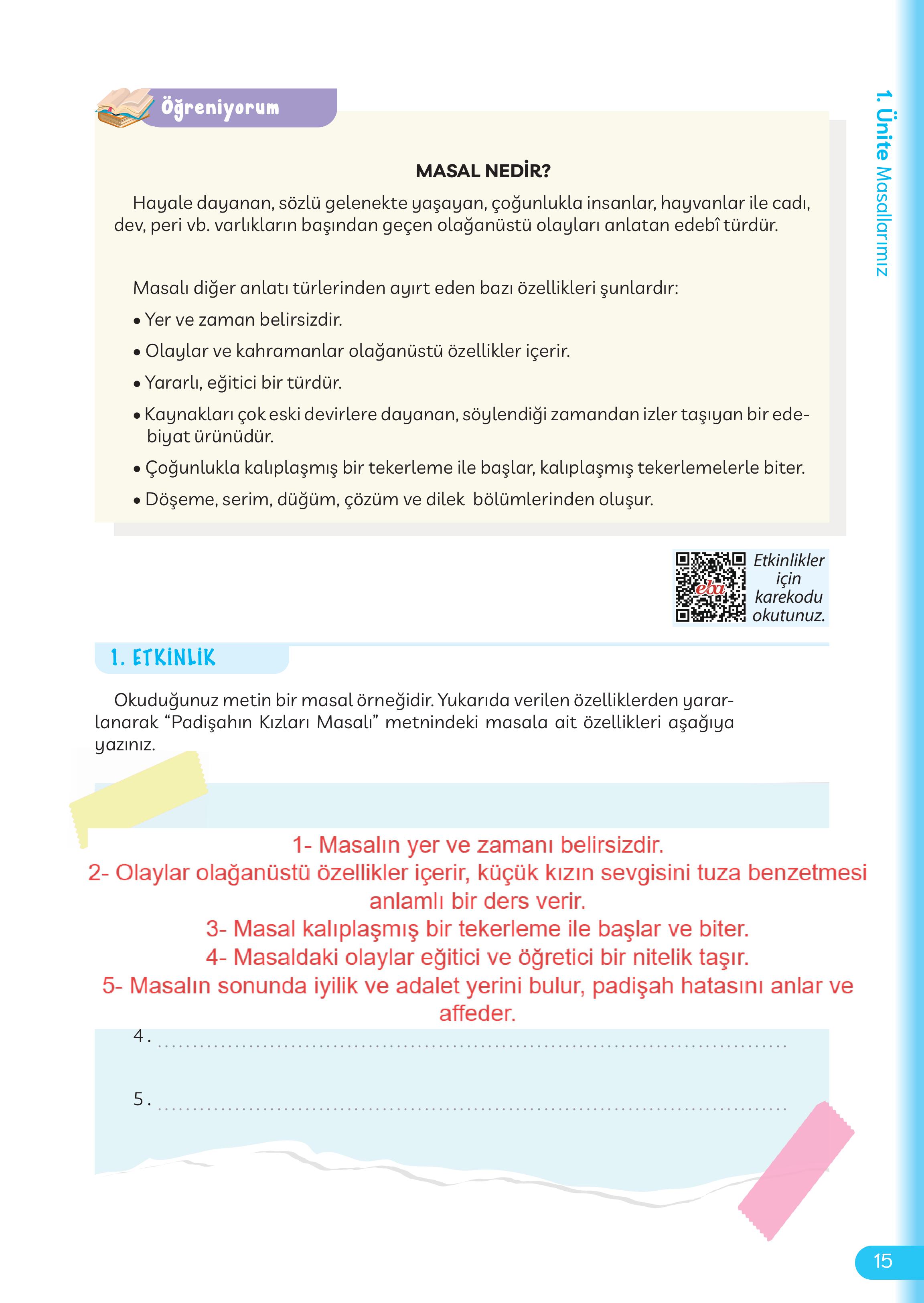 5. Sınıf Meb Yayınları Masal Ve Destanlarımız Ders Kitabı Sayfa 16 Cevapları 5. Sınıf Meb Yayınları Masal Ve Destanlarımız Ders Kitabı Sayfa 16 Cevapları