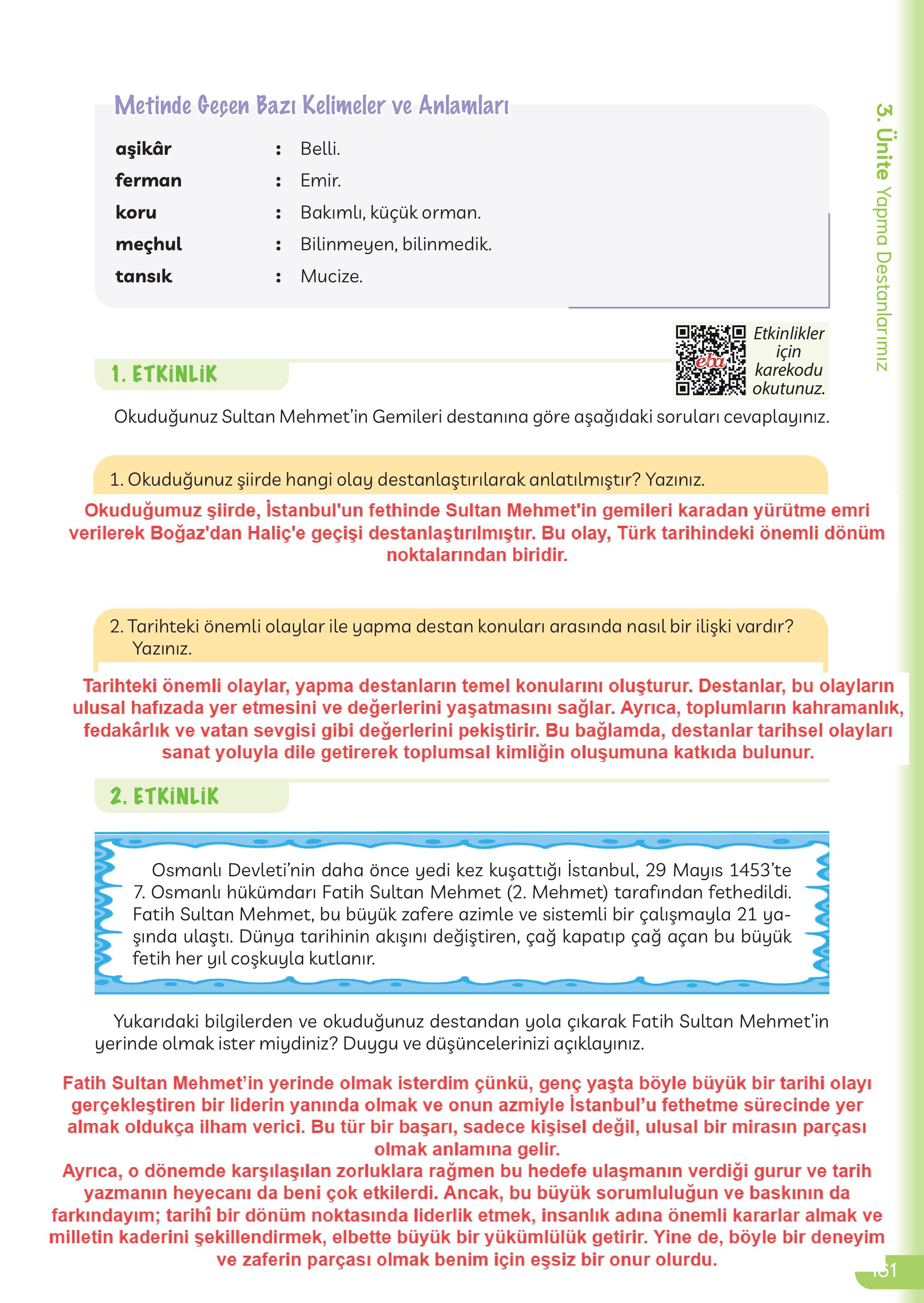 5. Sınıf Meb Yayınları Masal Ve Destanlarımız Ders Kitabı Sayfa 162 Cevapları 5. Sınıf Meb Yayınları Masal Ve Destanlarımız Ders Kitabı Sayfa 162 Cevapları