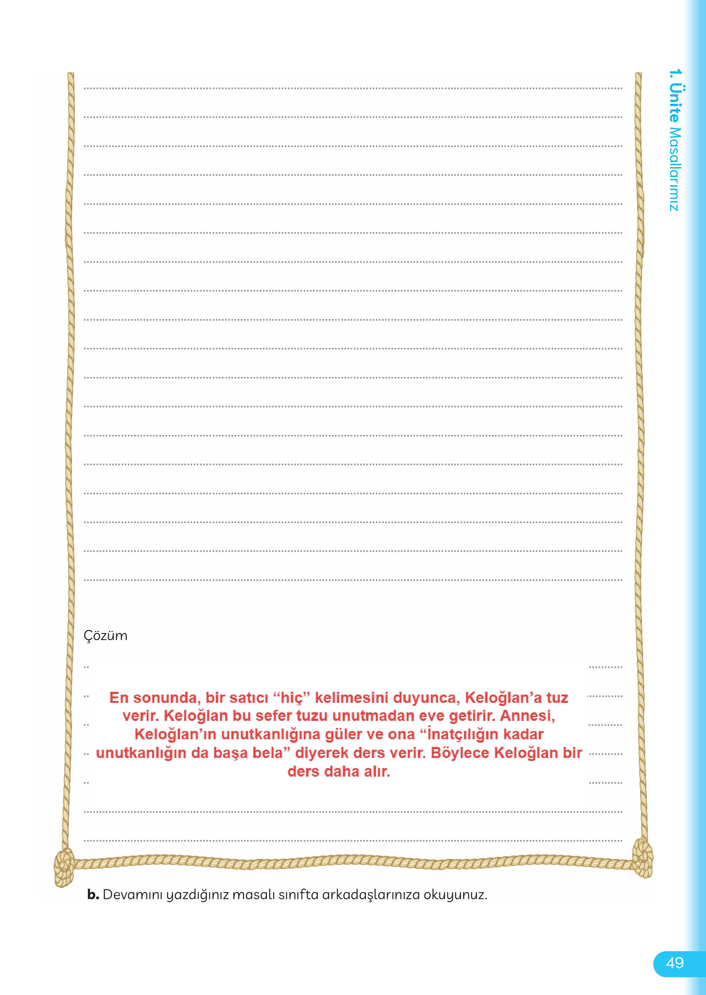 5. Sınıf Meb Yayınları Masal Ve Destanlarımız Ders Kitabı Sayfa 50 Cevapları 5. Sınıf Meb Yayınları Masal Ve Destanlarımız Ders Kitabı Sayfa 50 Cevapları