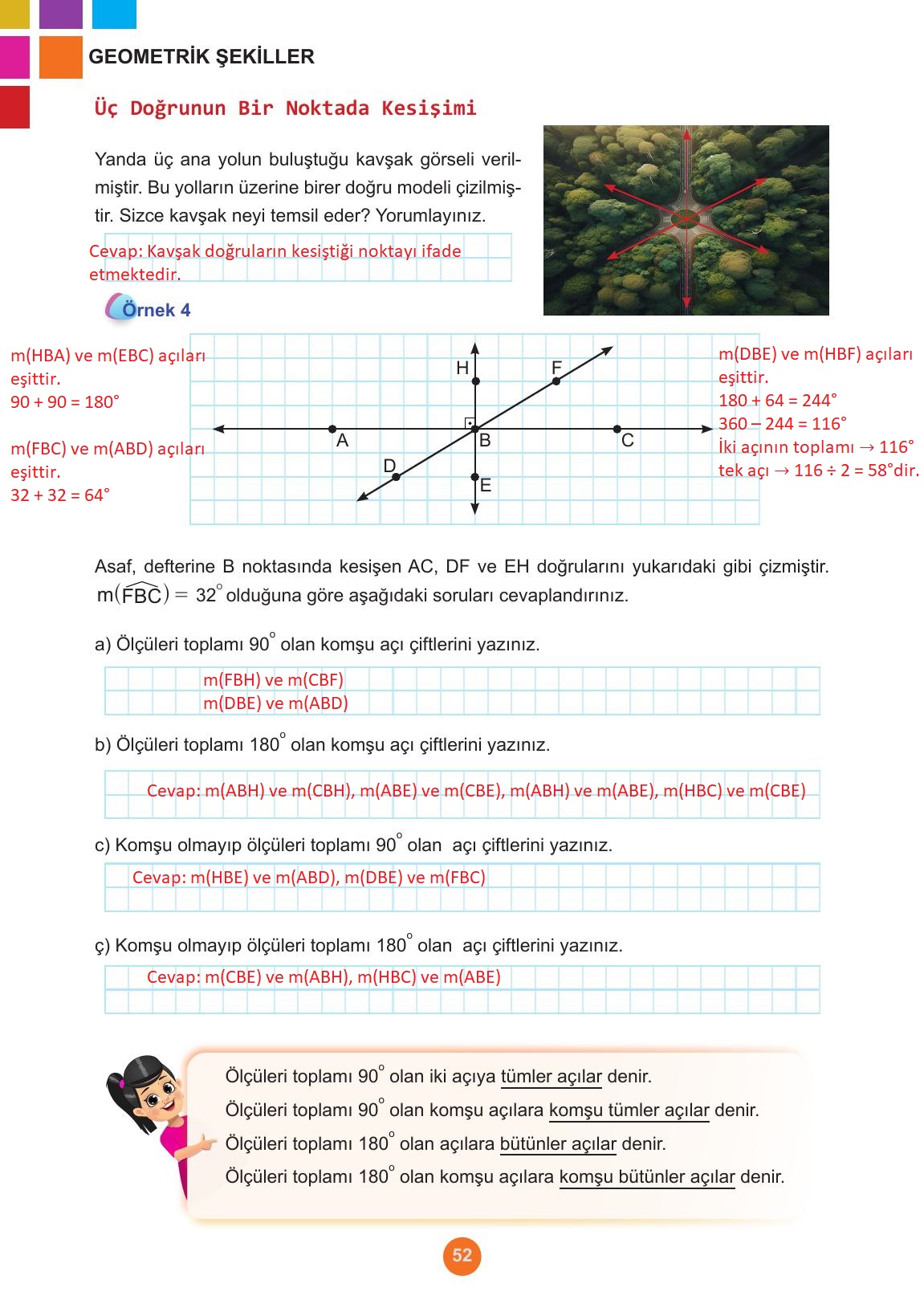 5. Sınıf Meb Yayınları Matematik Ders Kitabı Sayfa 52 Cevapları