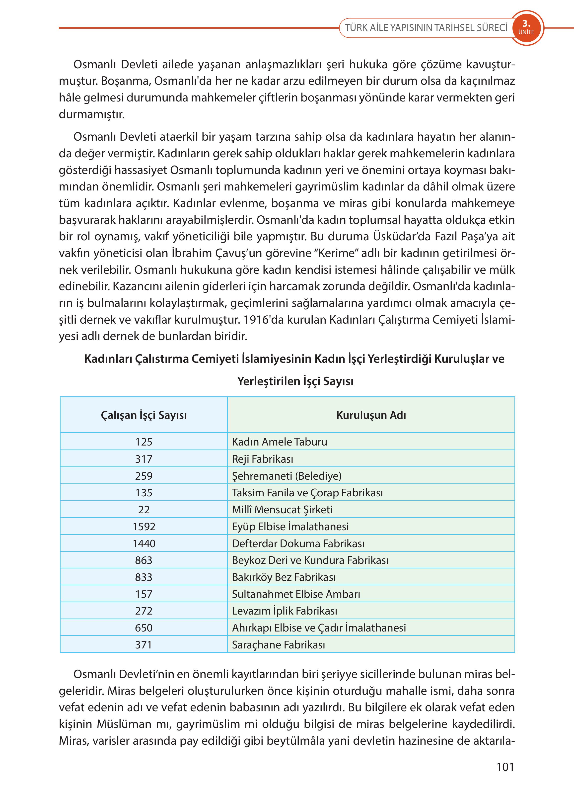 5. Sınıf Meb Yayınları Türk Sosyal Hayatında Aile Ders Kitabı Sayfa 101 Cevapları