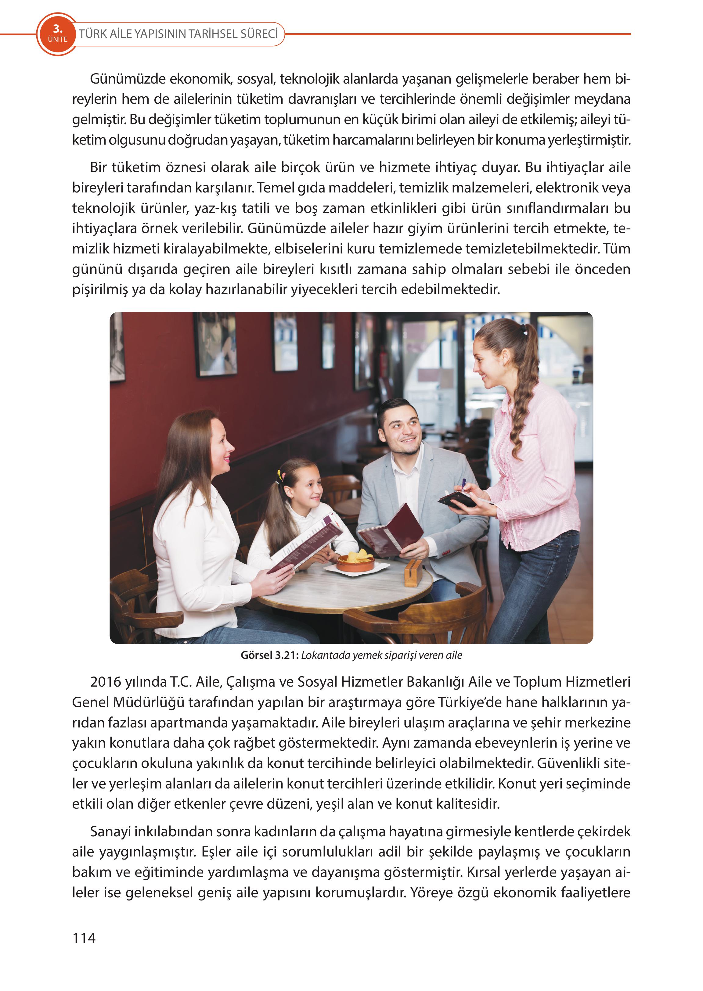 5. Sınıf Meb Yayınları Türk Sosyal Hayatında Aile Ders Kitabı Sayfa 114 Cevapları