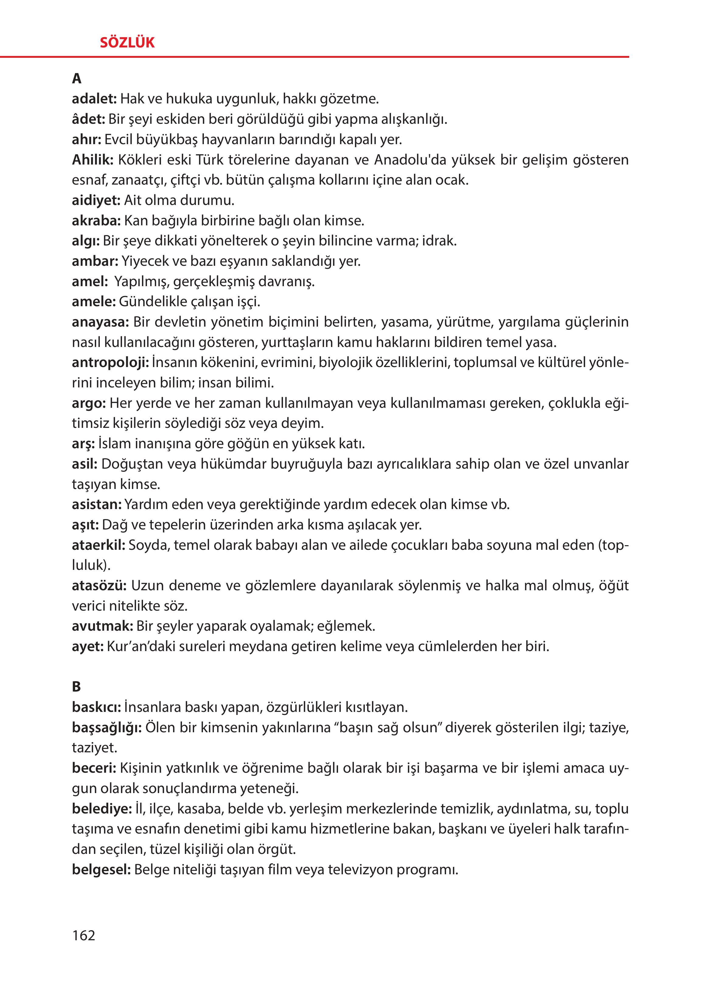 5. Sınıf Meb Yayınları Türk Sosyal Hayatında Aile Ders Kitabı Sayfa 162 Cevapları 5. Sınıf Meb Yayınları Türk Sosyal Hayatında Aile Ders Kitabı Sayfa 162 Cevapları