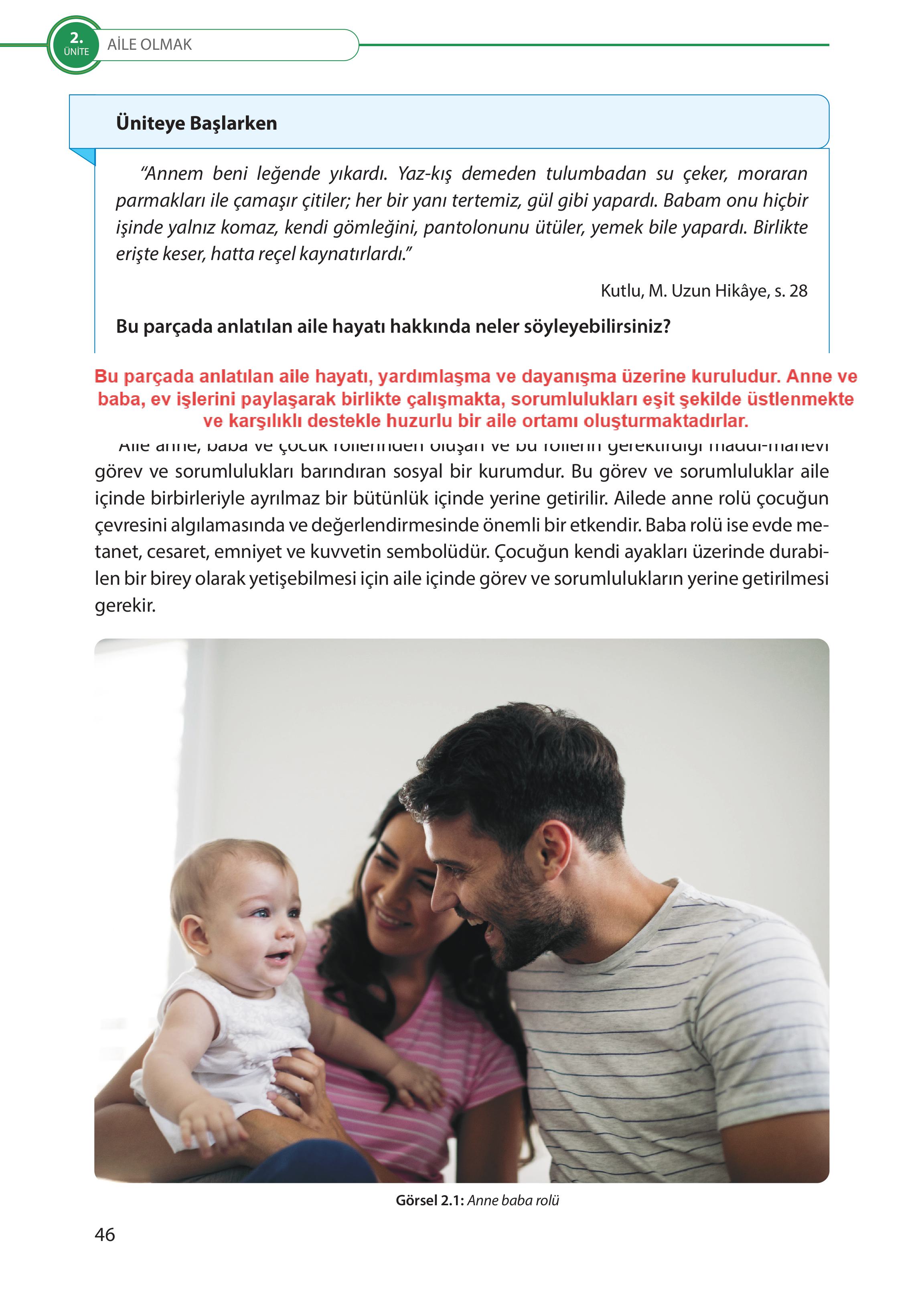 5. Sınıf Meb Yayınları Türk Sosyal Hayatında Aile Ders Kitabı Sayfa 46 Cevapları 5. Sınıf Meb Yayınları Türk Sosyal Hayatında Aile Ders Kitabı Sayfa 46 Cevapları