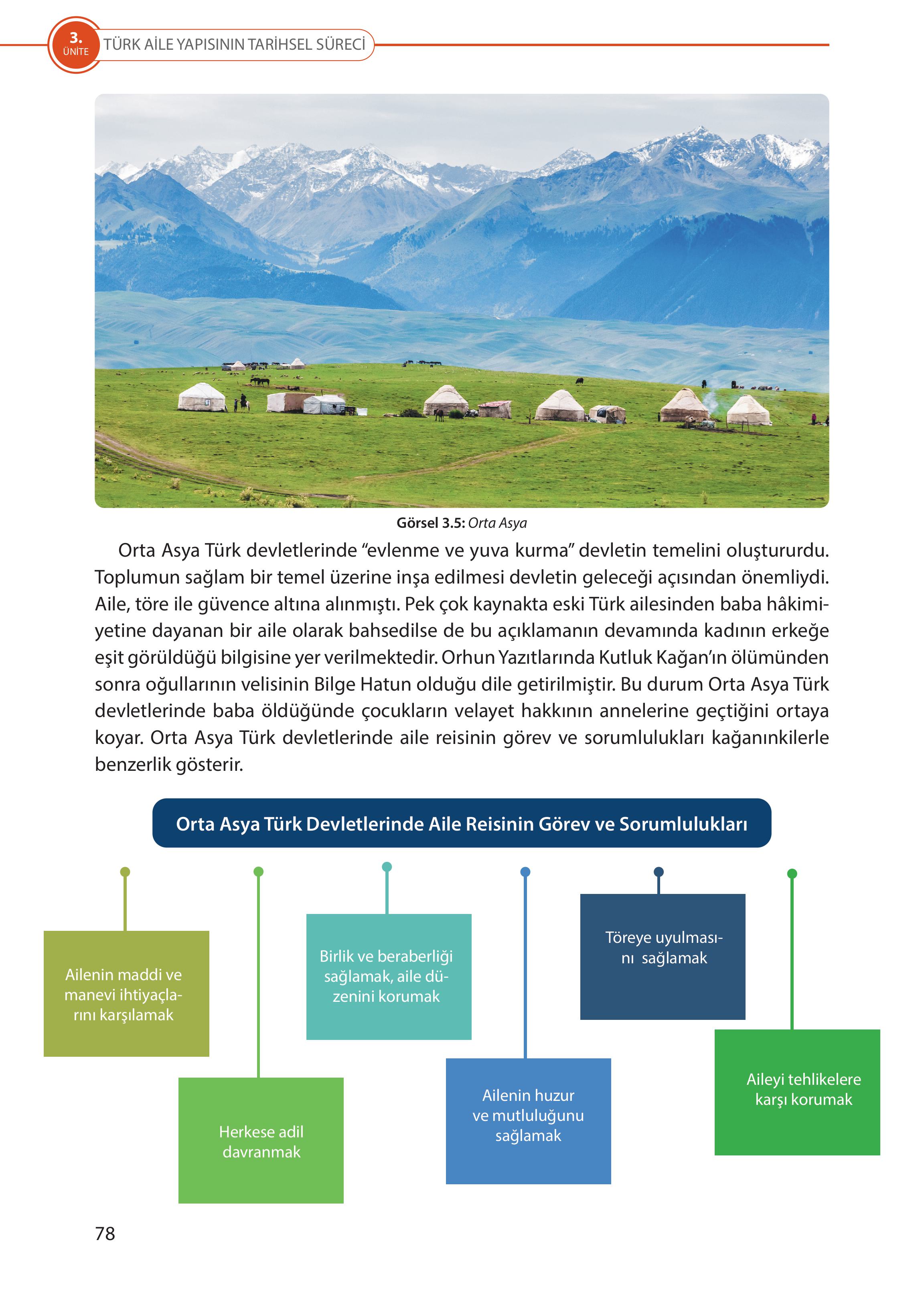 5. Sınıf Meb Yayınları Türk Sosyal Hayatında Aile Ders Kitabı Sayfa 78 Cevapları