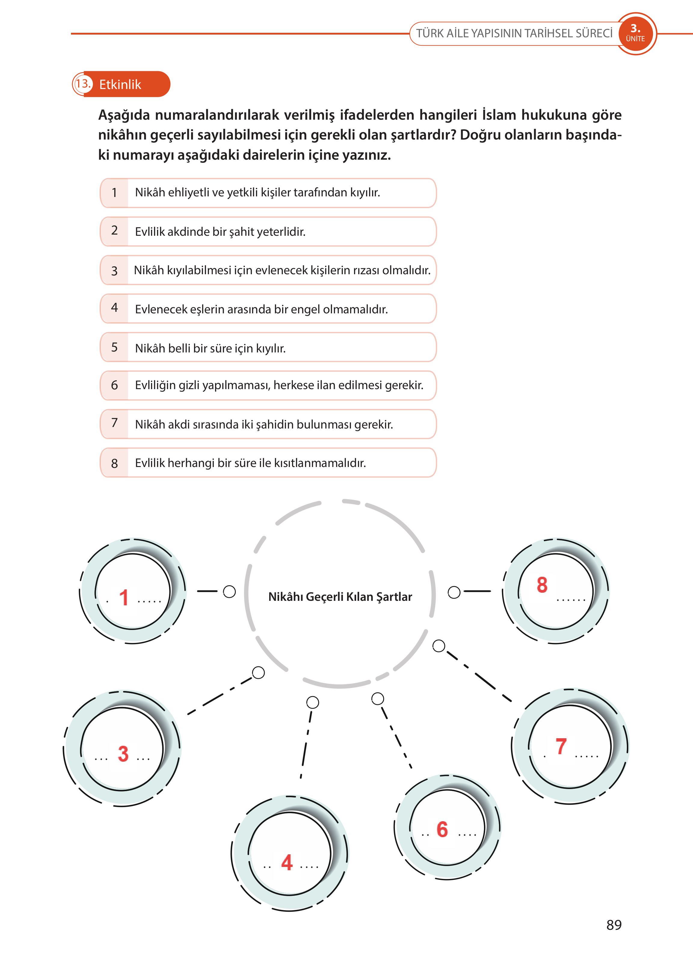 5. Sınıf Meb Yayınları Türk Sosyal Hayatında Aile Ders Kitabı Sayfa 89 Cevapları 5. Sınıf Meb Yayınları Türk Sosyal Hayatında Aile Ders Kitabı Sayfa 89 Cevapları