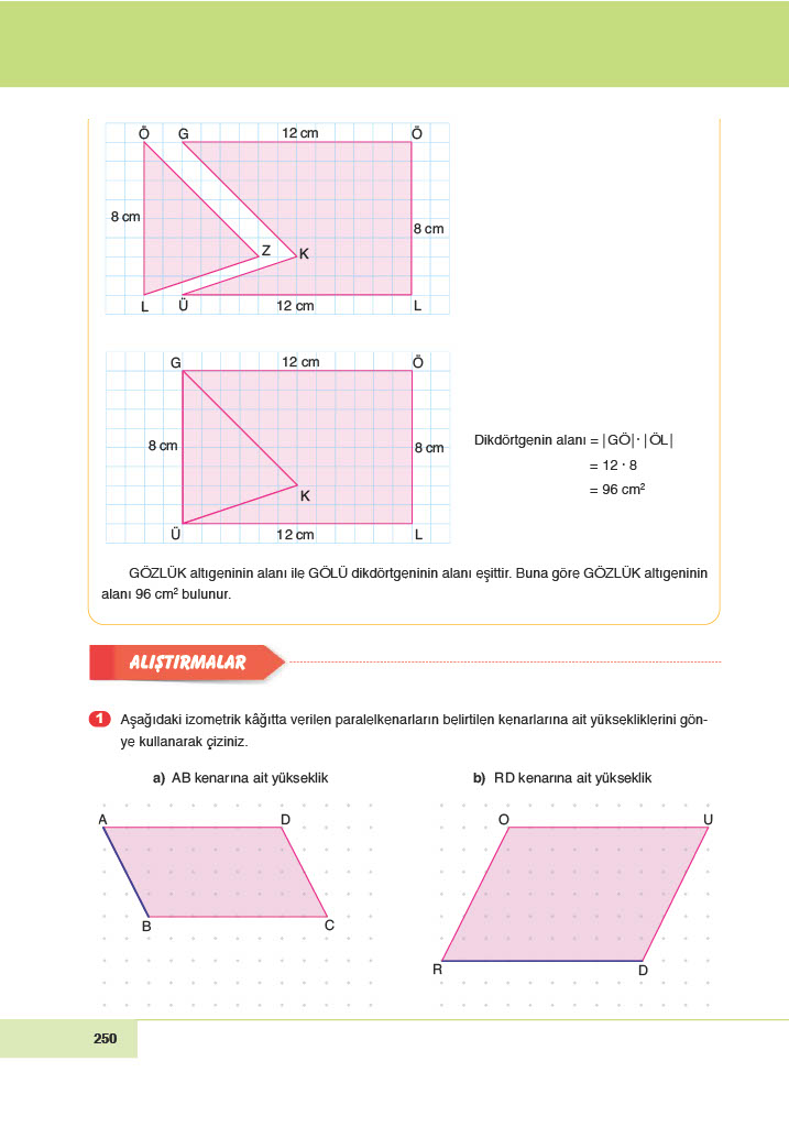 6. Sınıf Doğa Yayınları Matematik Ders Kitabı Sayfa 250 Cevapları 6. Sınıf Doğa Yayınları Matematik Ders Kitabı Sayfa 250 Cevapları